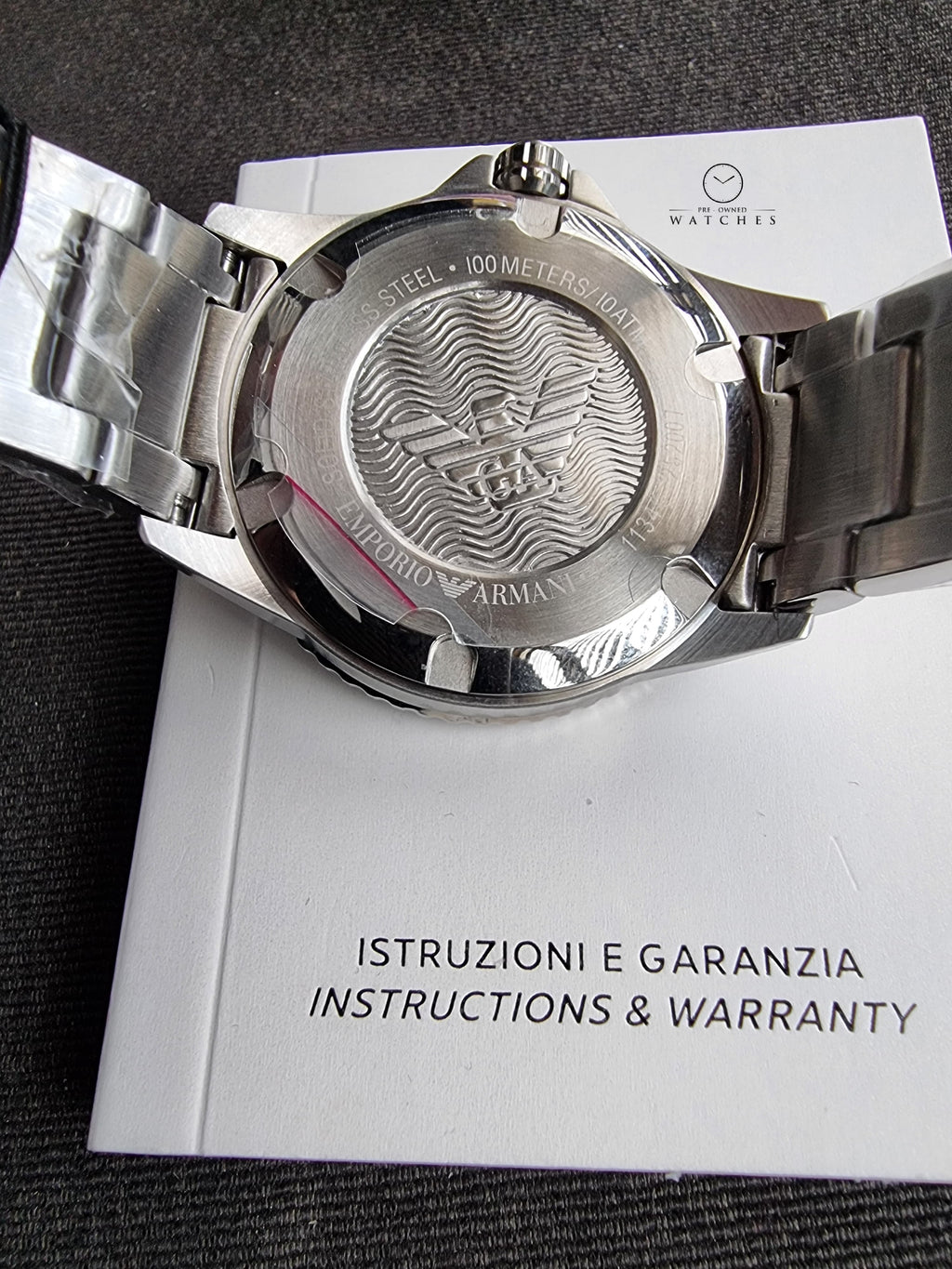 Emporio Armani Men’s Quartz Stainless Steel Brown Dial 42mm Watch AR11340