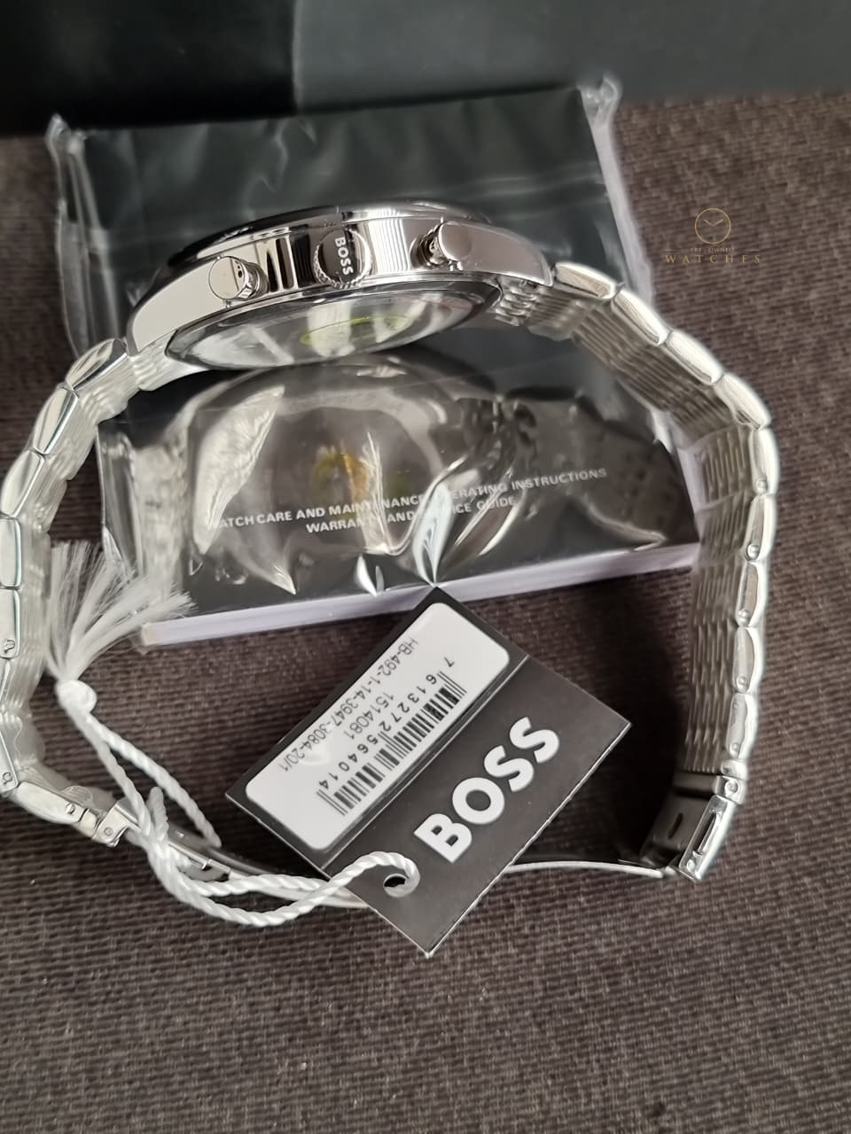 Hugo Boss Men’s Quartz Two-tone Stainless Steel Green Dial 45mm Watch 1514081