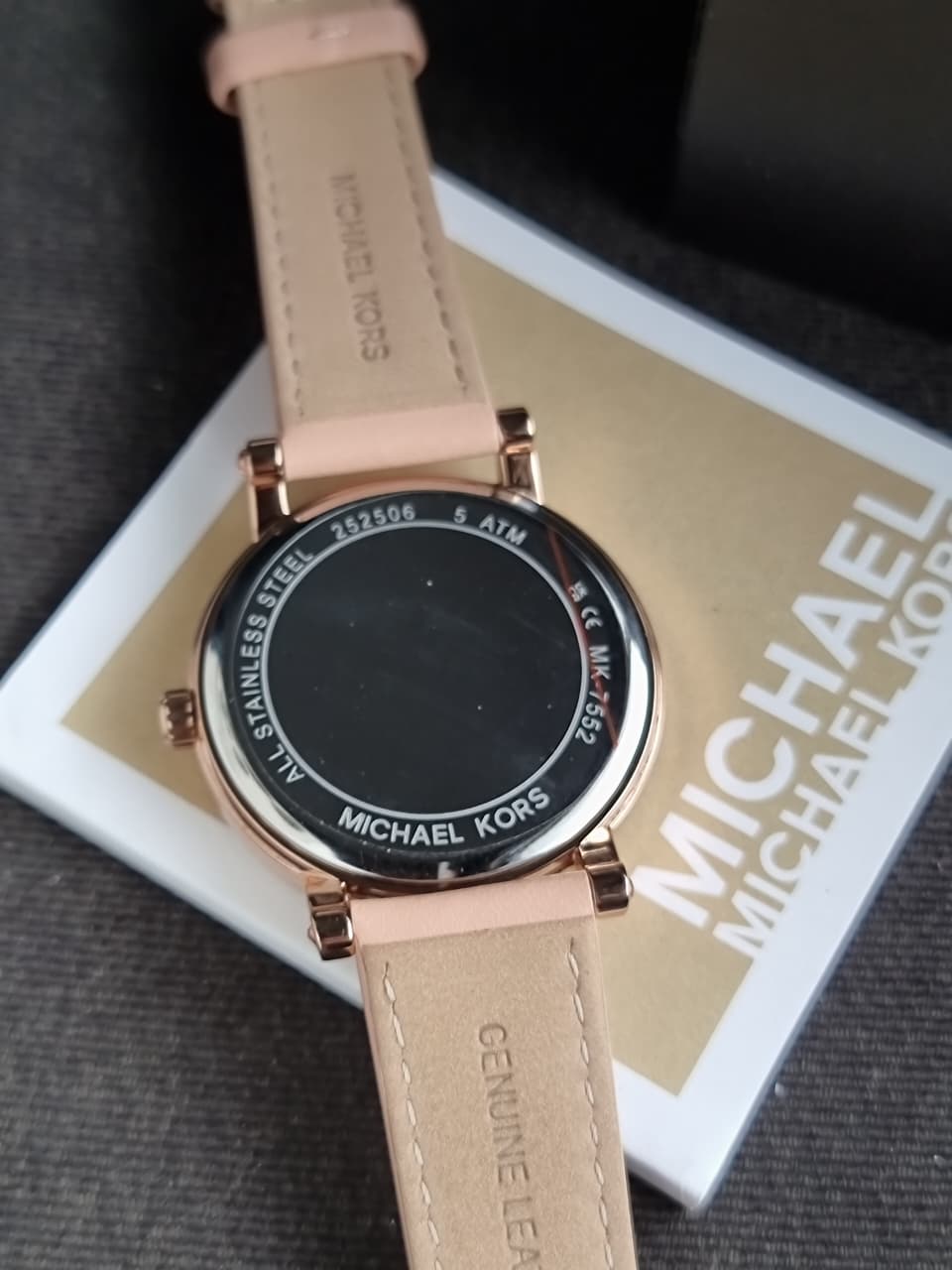 Michael Kors Women's Corey Three-Hand Blush Leather Watch 38mm