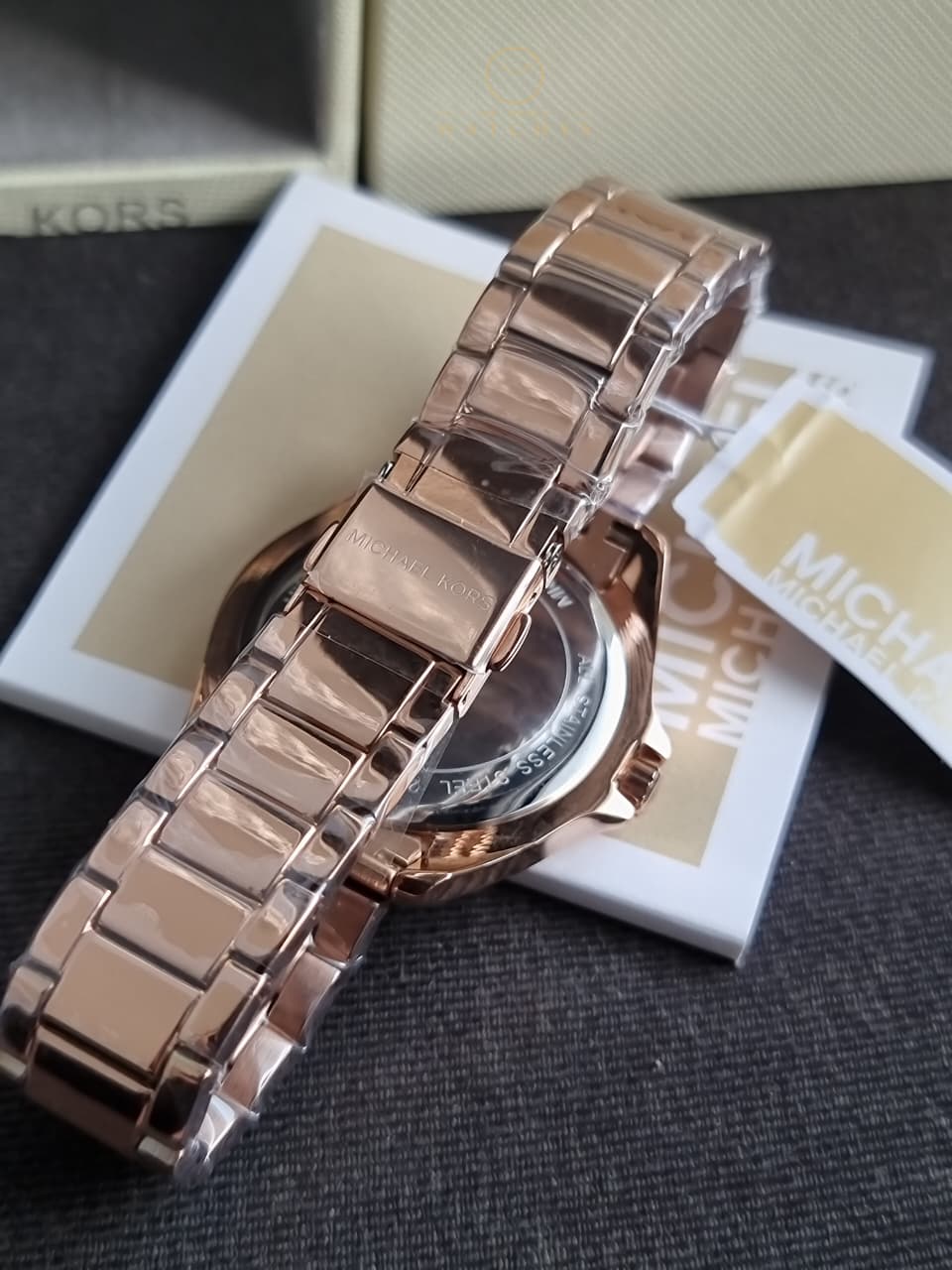 Michael Kors Kacie Women Quartz White Dial Analog Stainless Steel Watch MK4853