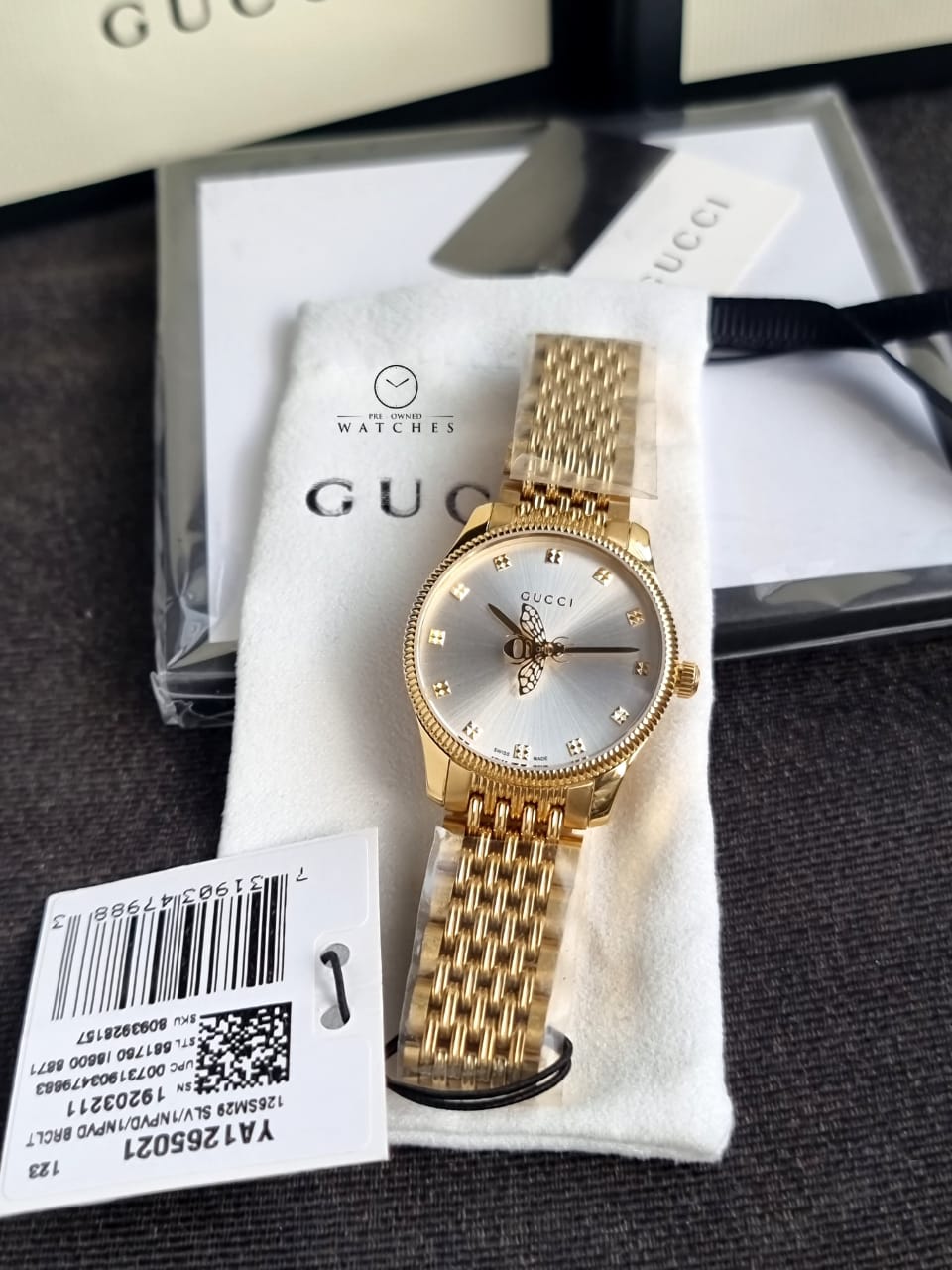 GUCCI G-Timeless Quartz Silver Dial Ladies Watch YA1265021