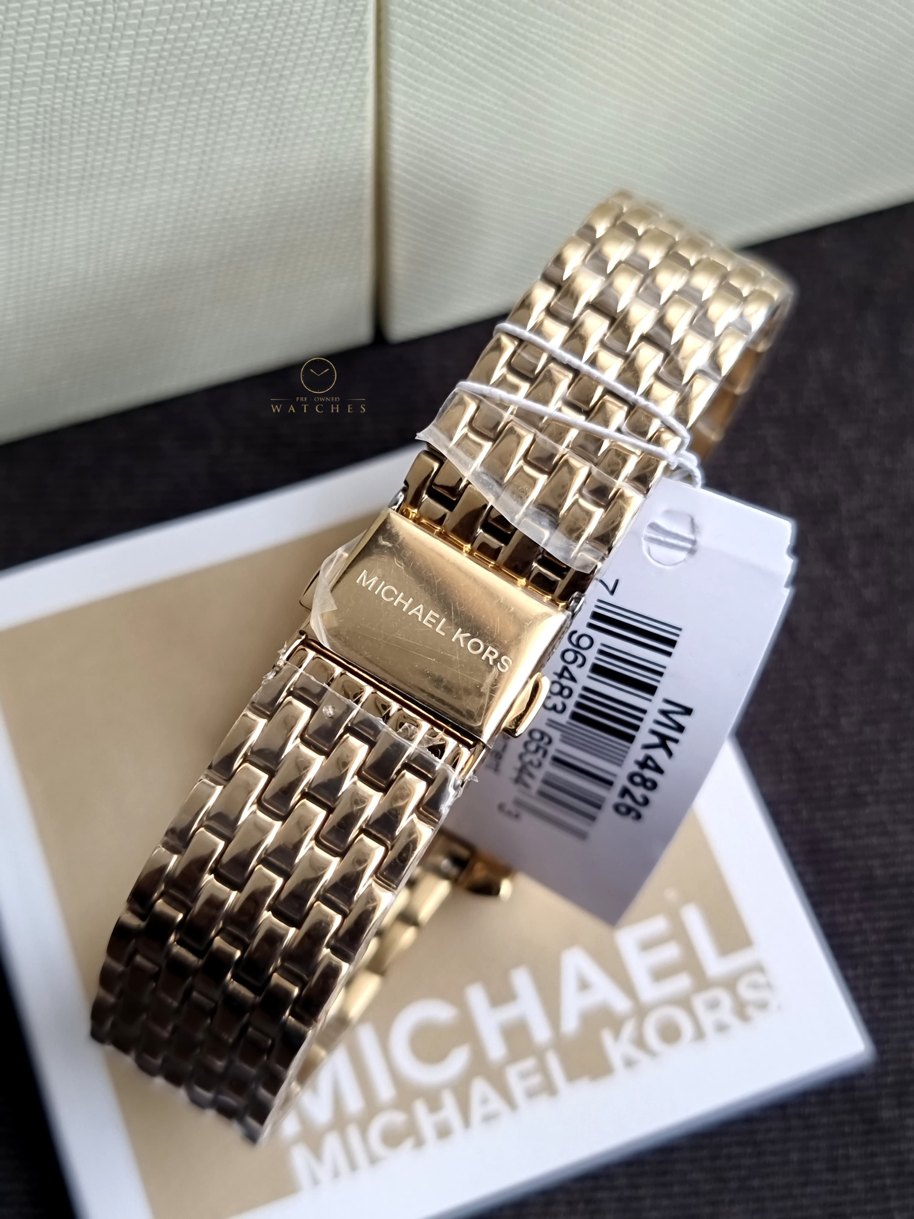 Michael Kors Emery Quartz Crystal 27mm White Dial Ladies Watch
MK4826