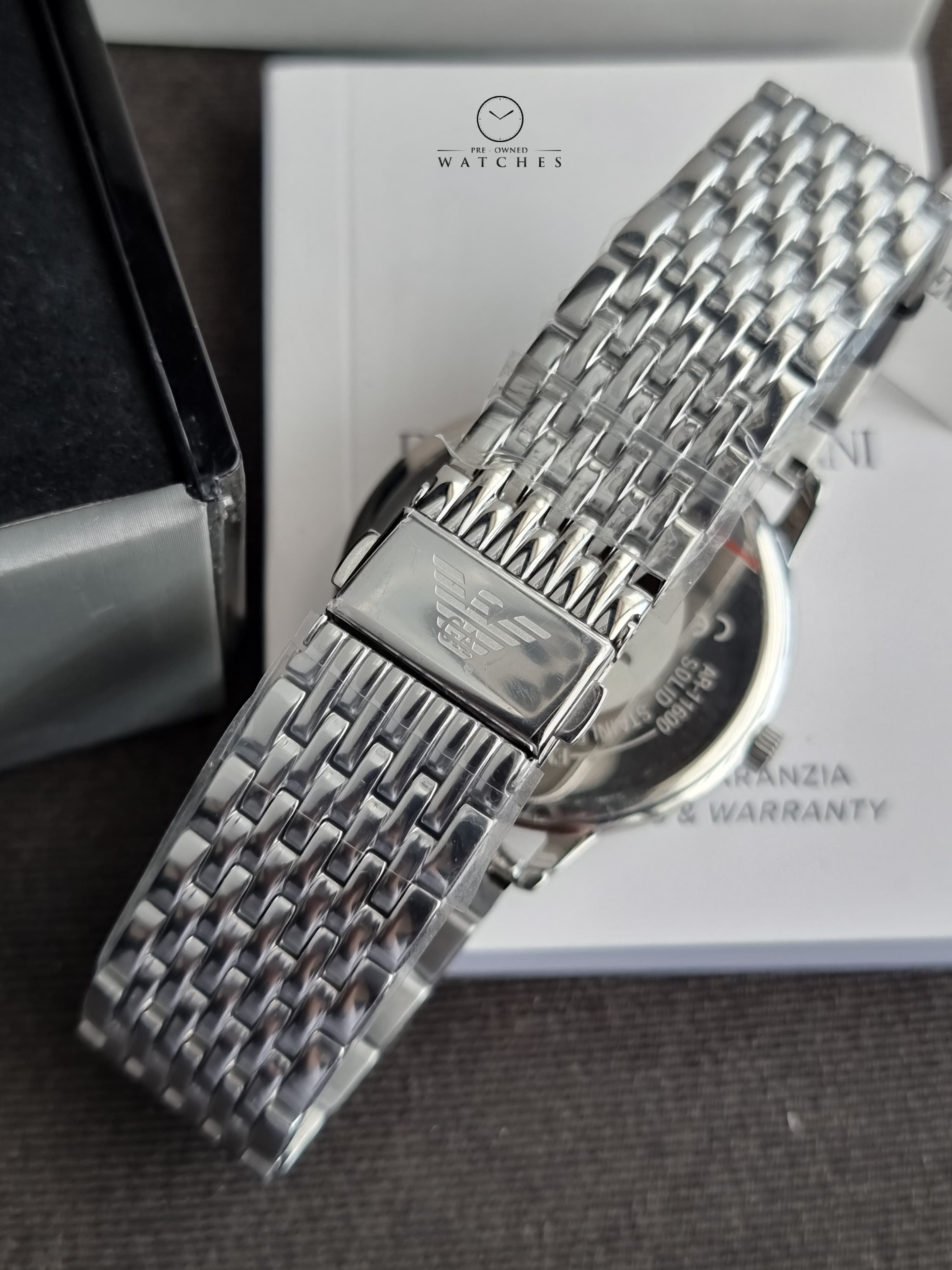 Emporio Armani Silver 42mm Watch AR11600
