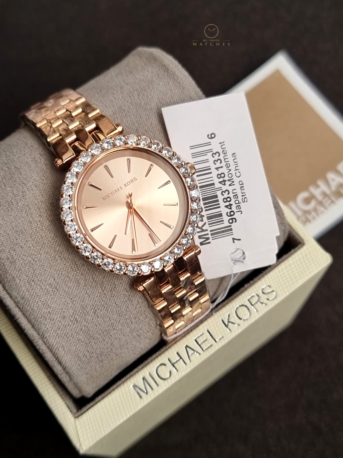 Michael Kors Darci Rose Gold Stainless Steel Rose Gold Dial Quartz Watch for Ladies - MK4514