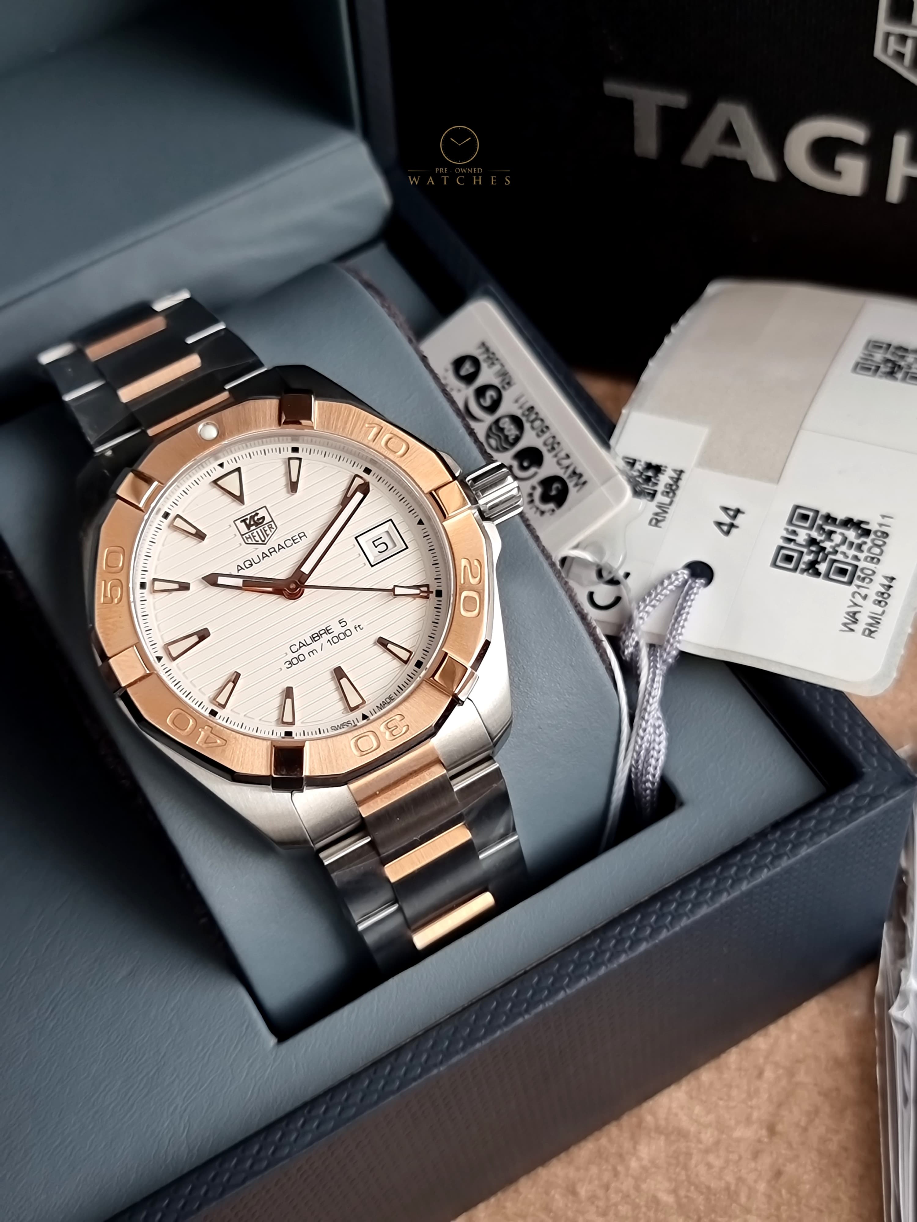 TAG Heuer Aquaracer WAY2150.BD0911 300M Calibre 5 Stainless Steel Men's Watch