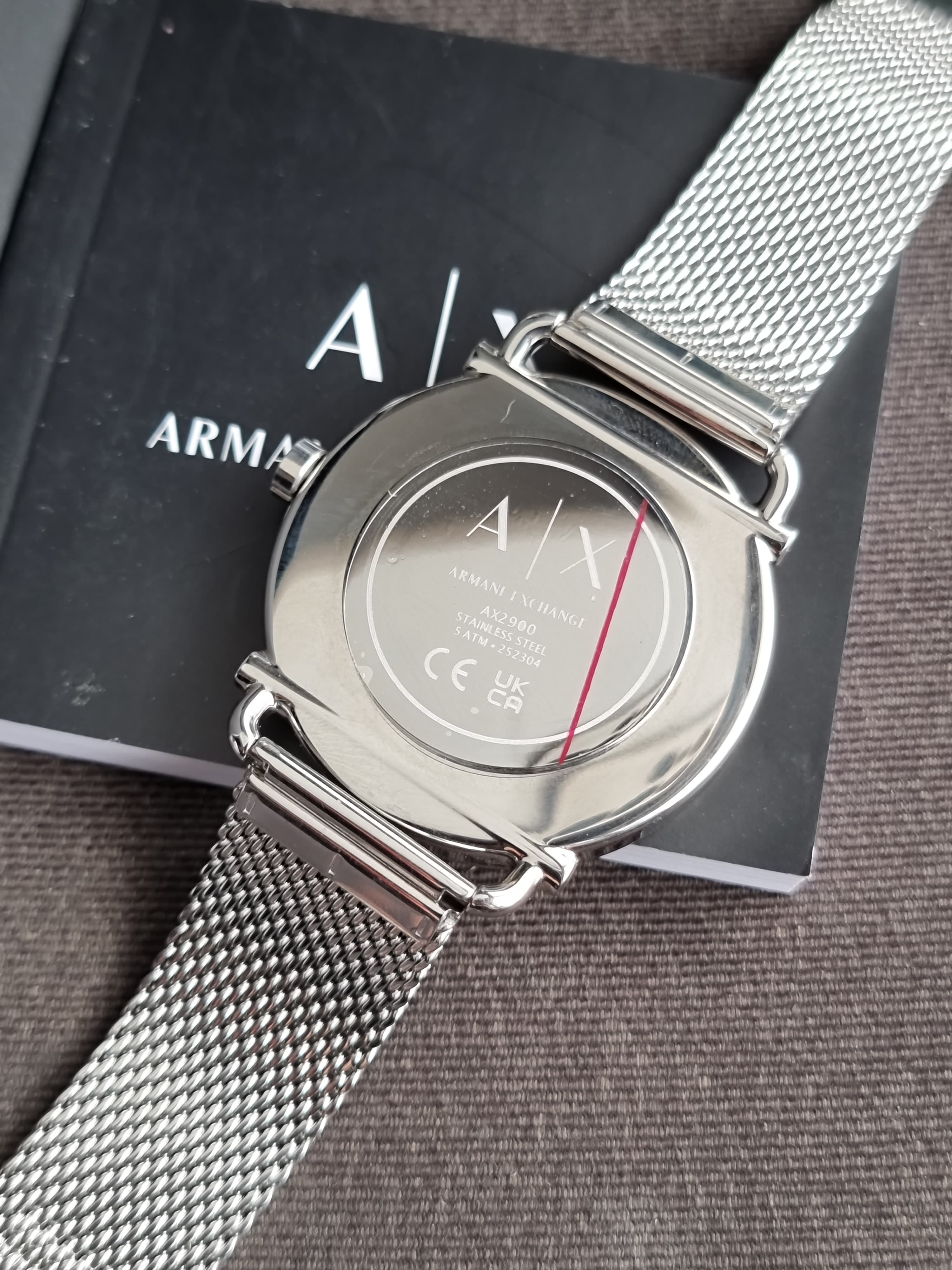 Armani Exchange Men 44mm Analog Stainless Steel Clasp Round Wrist Watch AX2900
