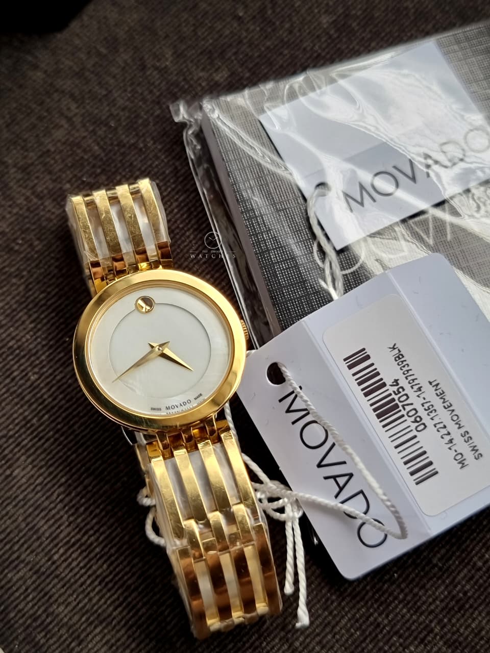 Movado Women’s Quartz Swiss Made Stainless Steel Mother of pearl Dial 28mm Watch 0607054