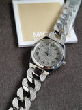Michael Kors Lennox Quartz 37mm Silver Dial Ladies Watch
 MK7488