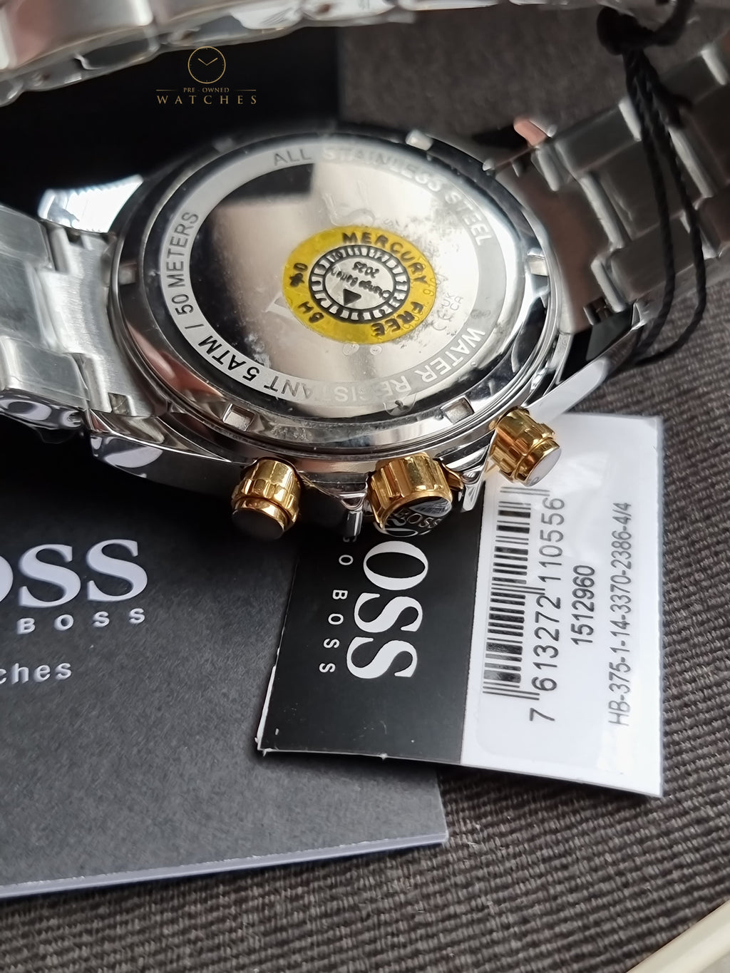 Hugo Boss Men’s Chronograph Two-Tone Silver Watch 1512960