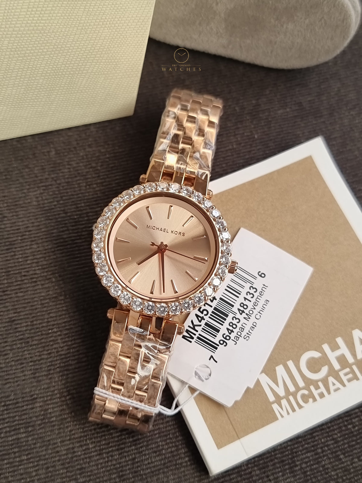 Michael Kors Darci Rose Gold Stainless Steel Rose Gold Dial Quartz Watch for Ladies - MK4514