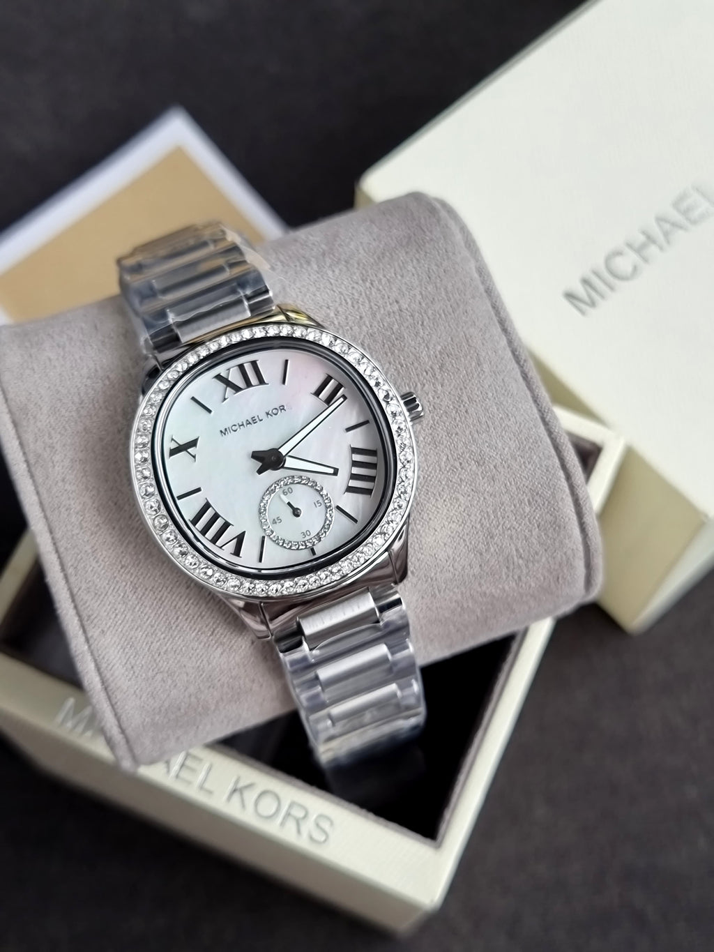 Michael Kors Sage Three-Hand Stainless Steel Watch MK4807