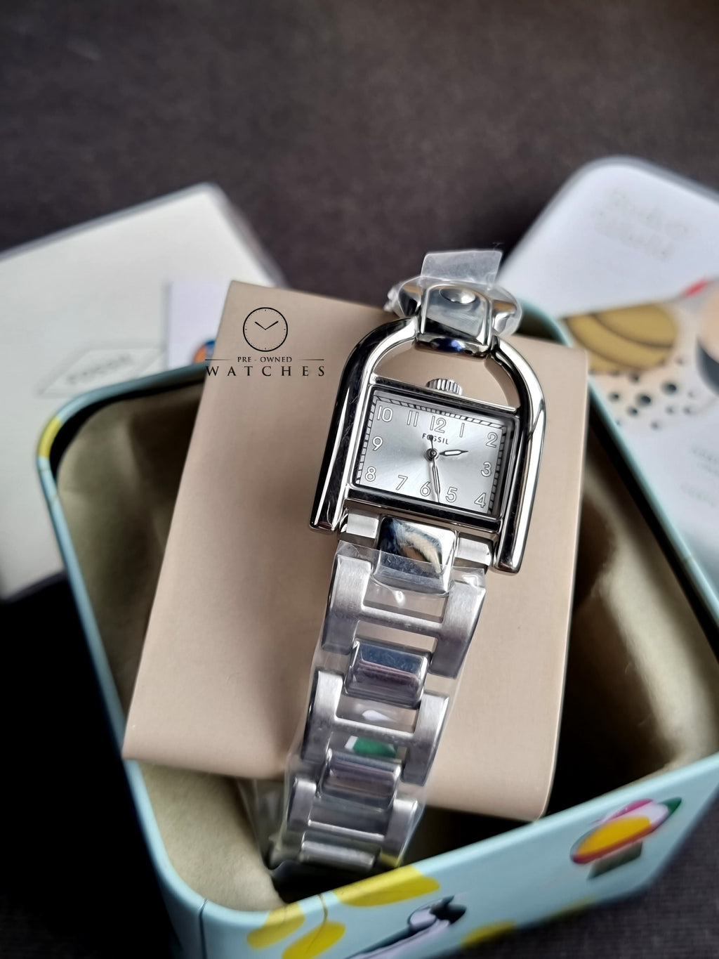 Fossil Harwell Stainless Steel Silver Dial Women’s Watch ES5326
