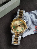 Guess Connoisseur Champagne Round Dial 41mm Analog Men's Watch - GW0265G14