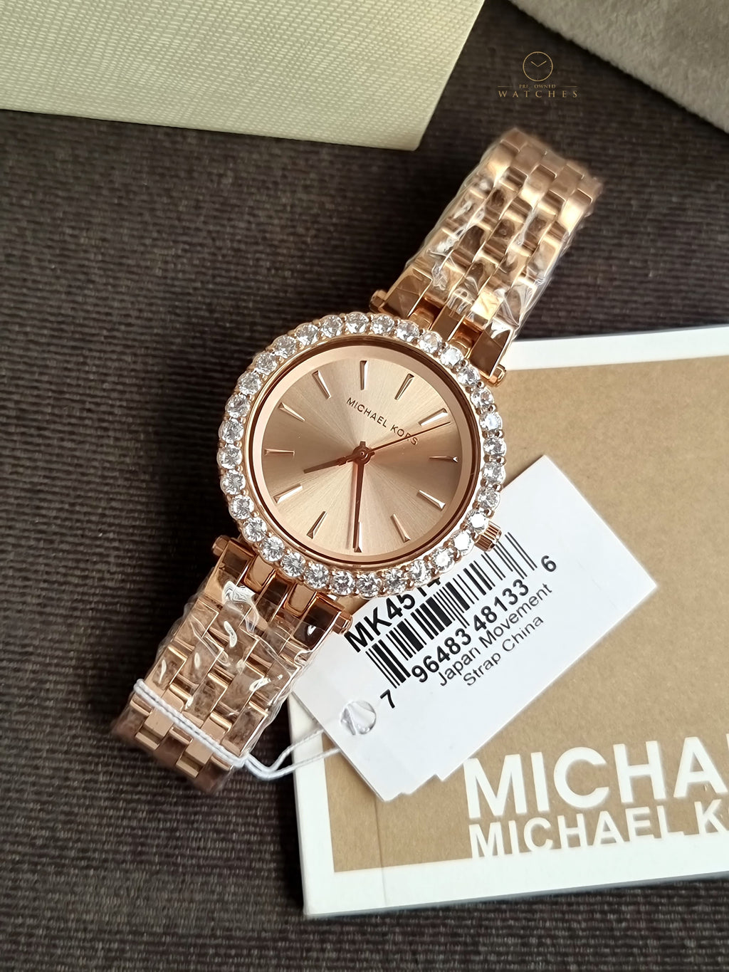 Michael Kors Darci Rose Gold Stainless Steel Rose Gold Dial Quartz Watch for Ladies - MK4514