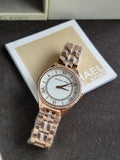 Michael Kors Women's Lauryn 33mm Three-Hand Rose Gold-Tone Steel Watch - MK3716
