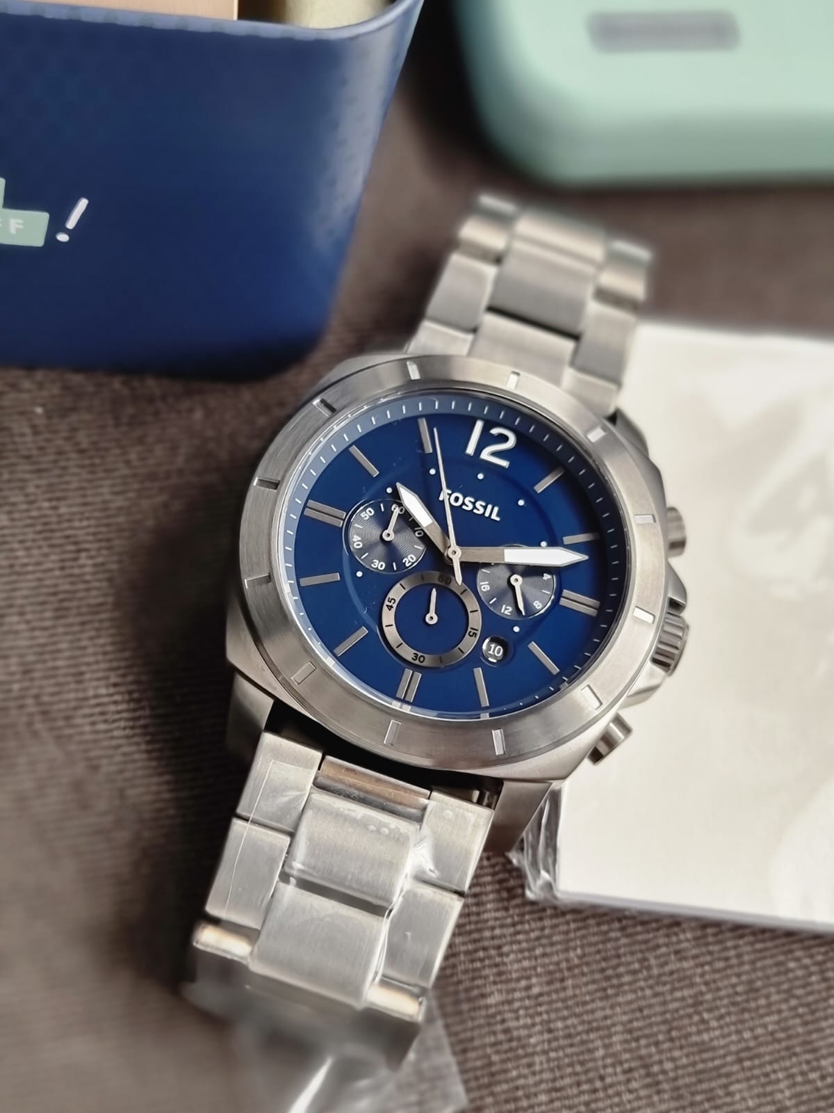 Fossil Privateer Chronograph Smoke 48mm Stainless Steel Watch - BQ2758