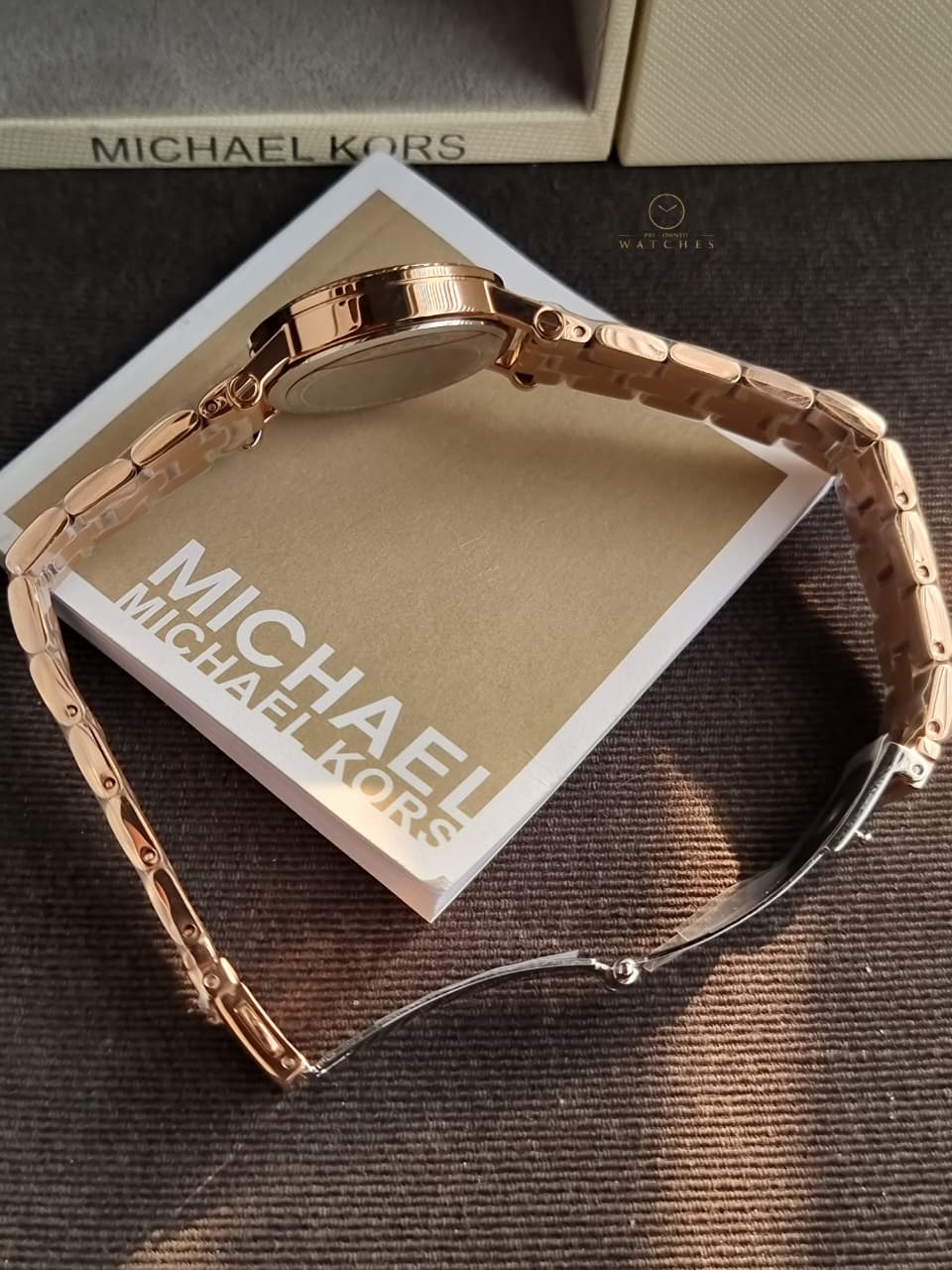 Michael Kors Women's Norie Three-Hand Rose Gold Stainless Steel Watch mk3558