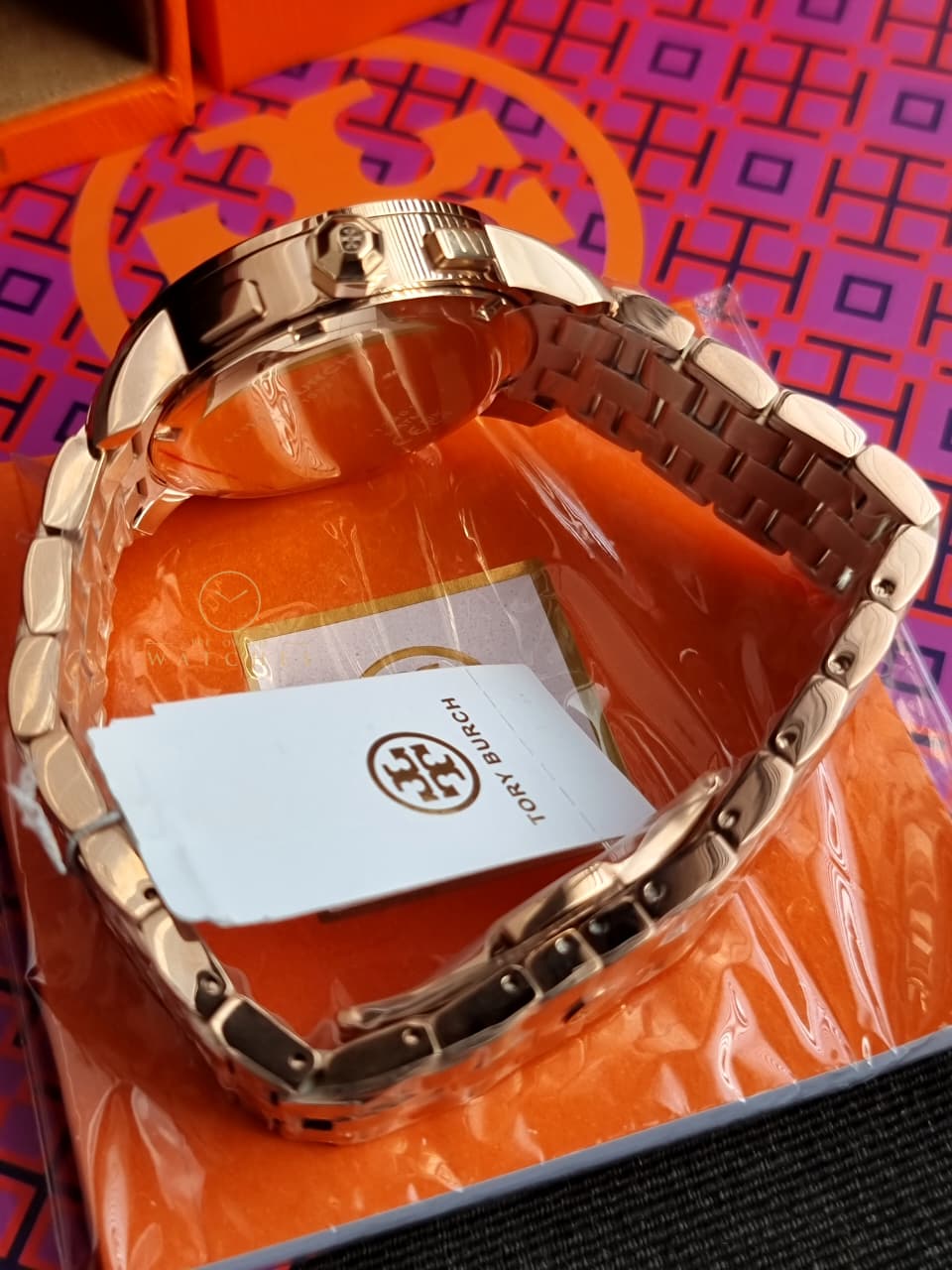 Tory Burch Classic Chronograph 38mm Rose-Gold Women’s Watch – TBW1033
