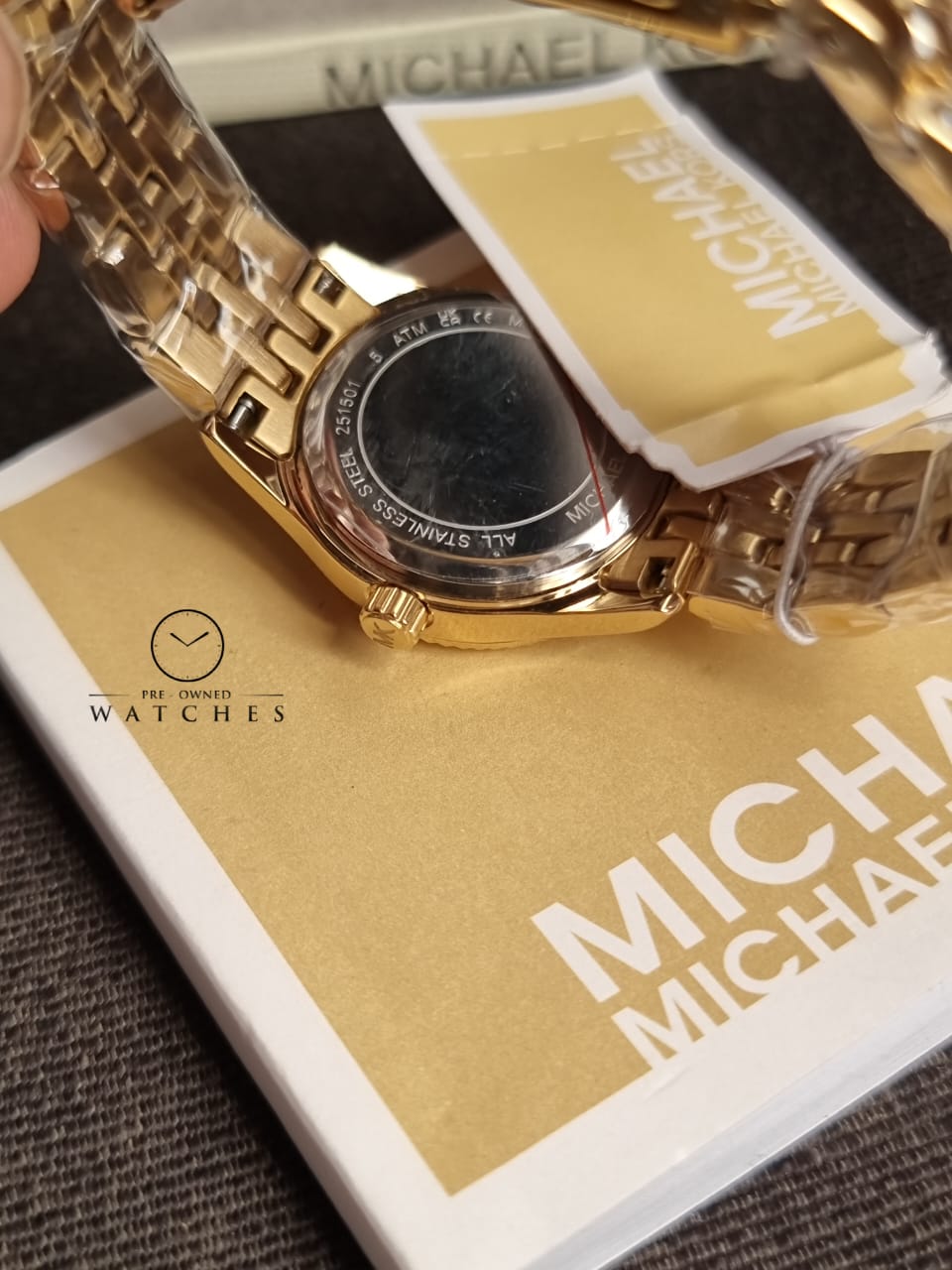 Michael Kors Lexington Three-Hand Gold-Tone MK4741 Stainless Steel Watch