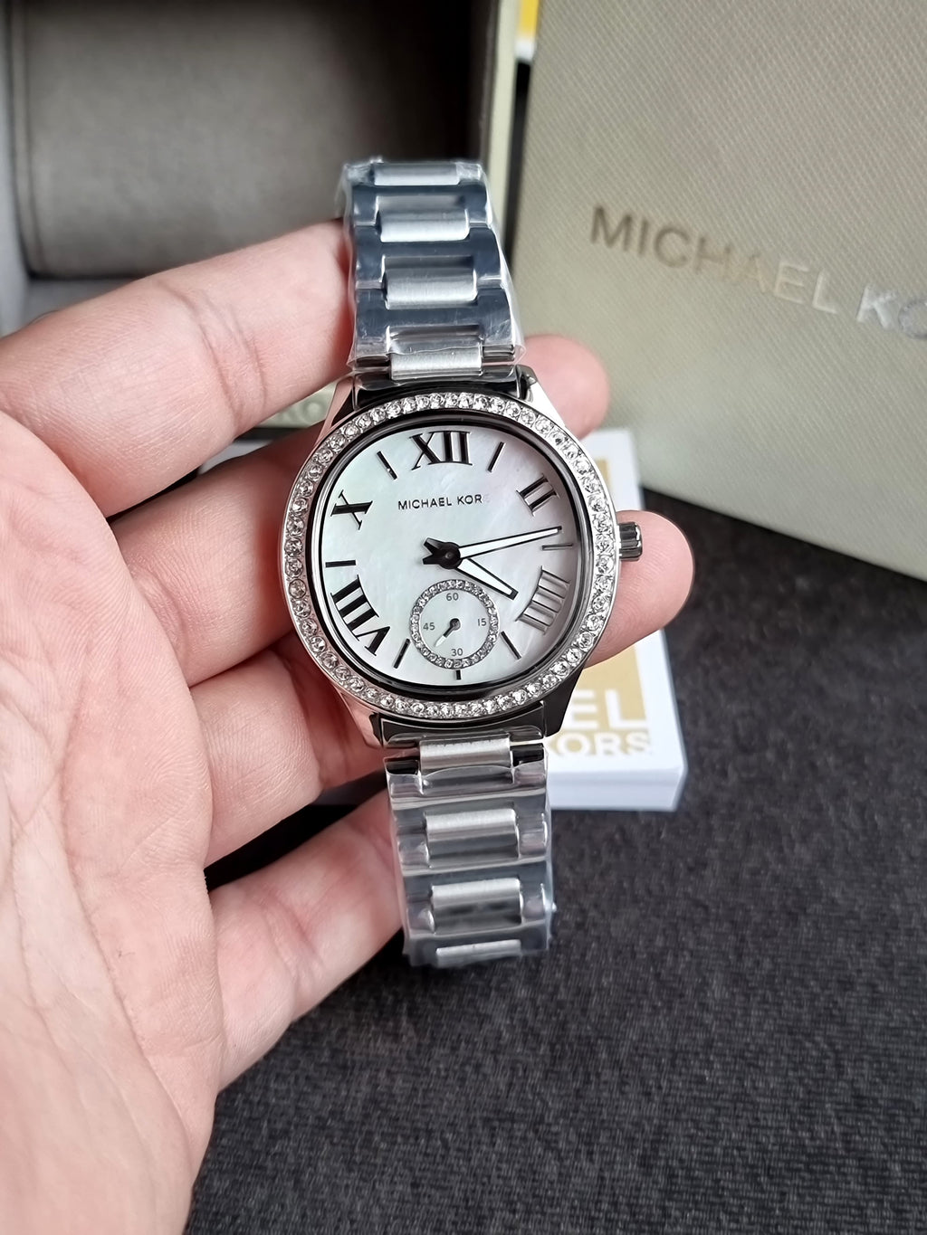 Michael Kors Sage Three-Hand Stainless Steel Watch MK4807