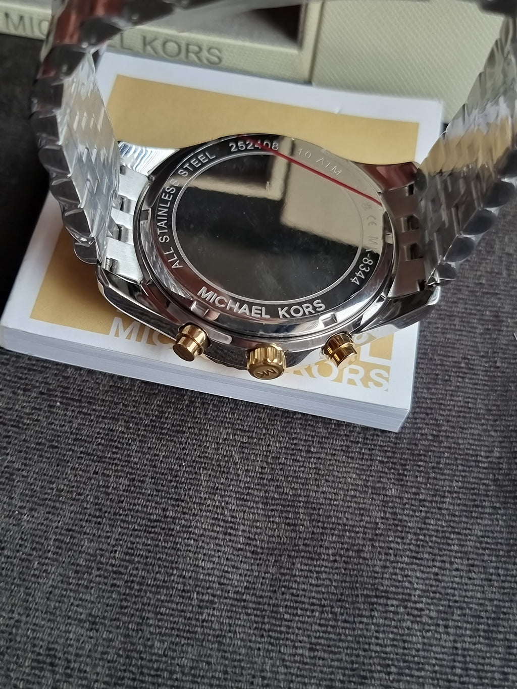 Michael Kors Men’s Chronograph Stainless Steel 44mm Watch MK8344(without tag)