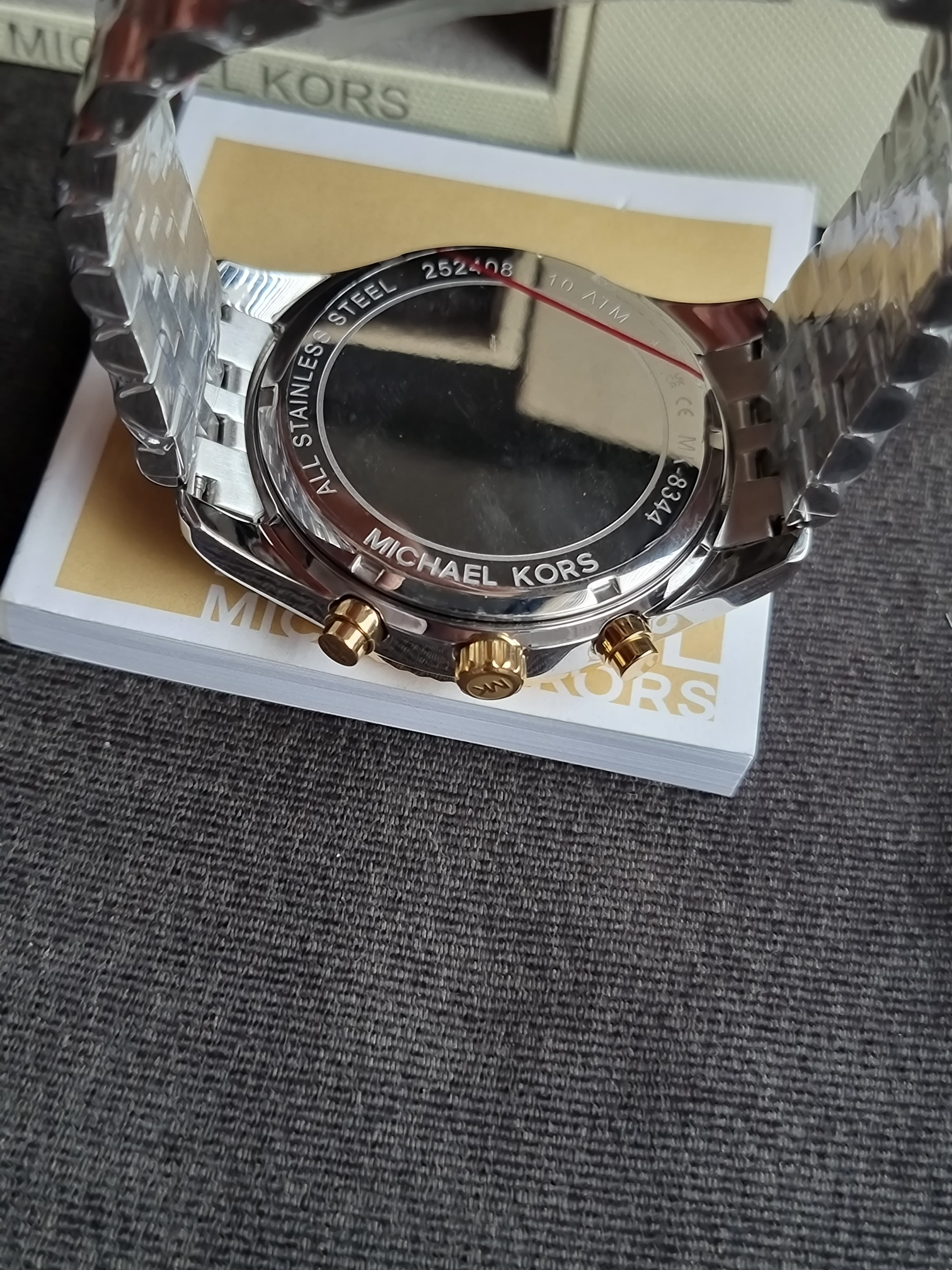 Michael Kors Men’s Chronograph Stainless Steel 44mm Watch MK8344(without tag)