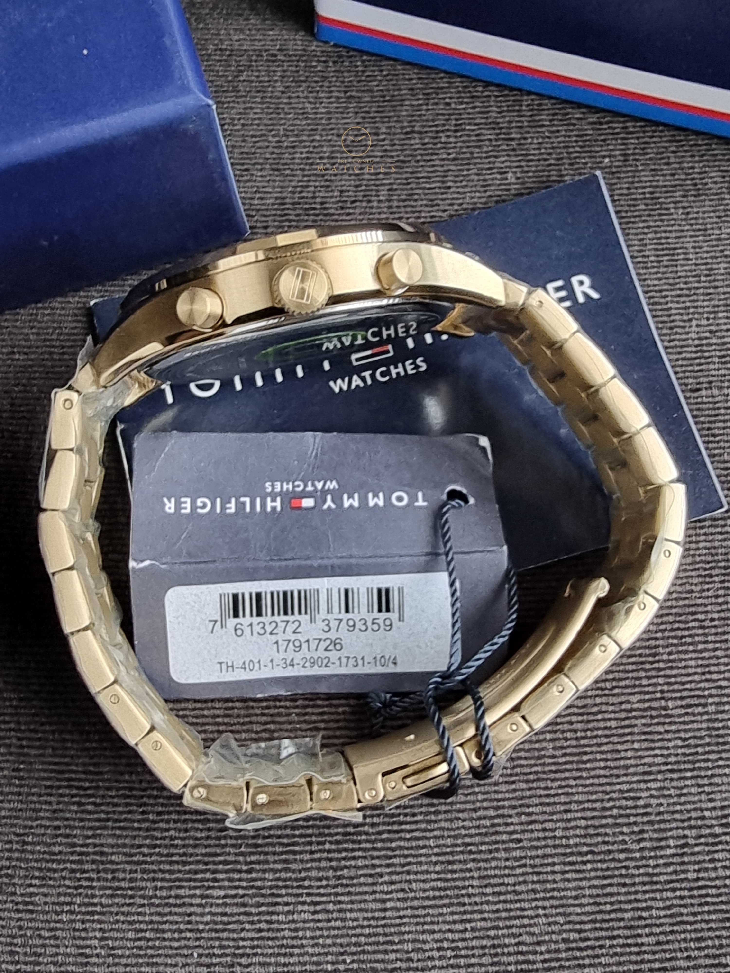 Tommy Hilfiger 1791726 Bennett Gold Plated 44mm Dial Stainless Steel Watch