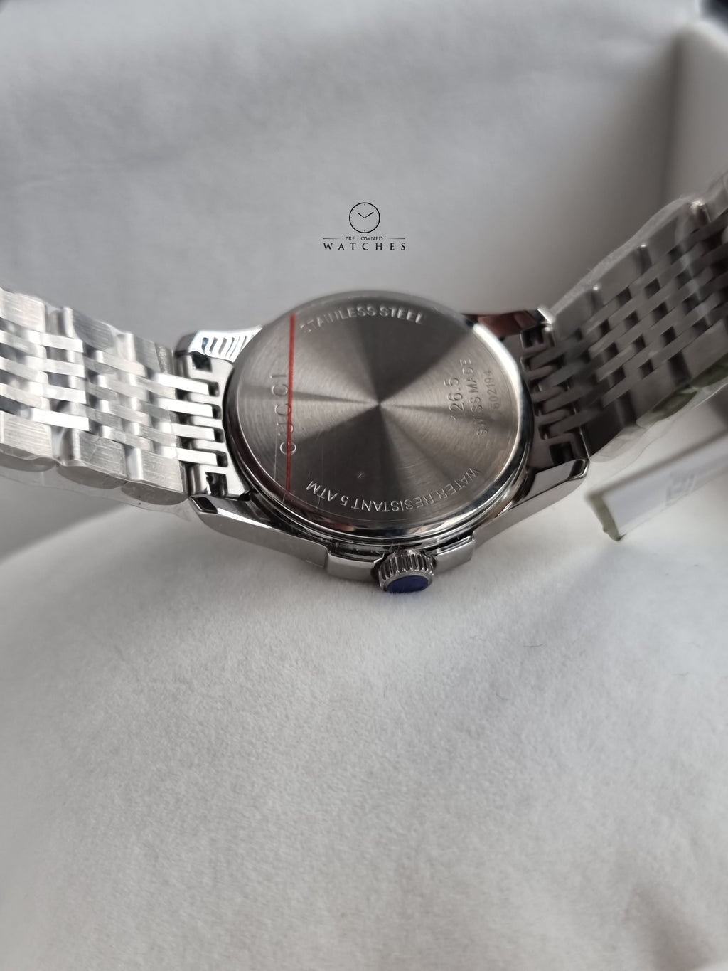 Gucci Women’s Swiss Made Quartz Stainless Steel Green Dial 27mm Watch YA1265008