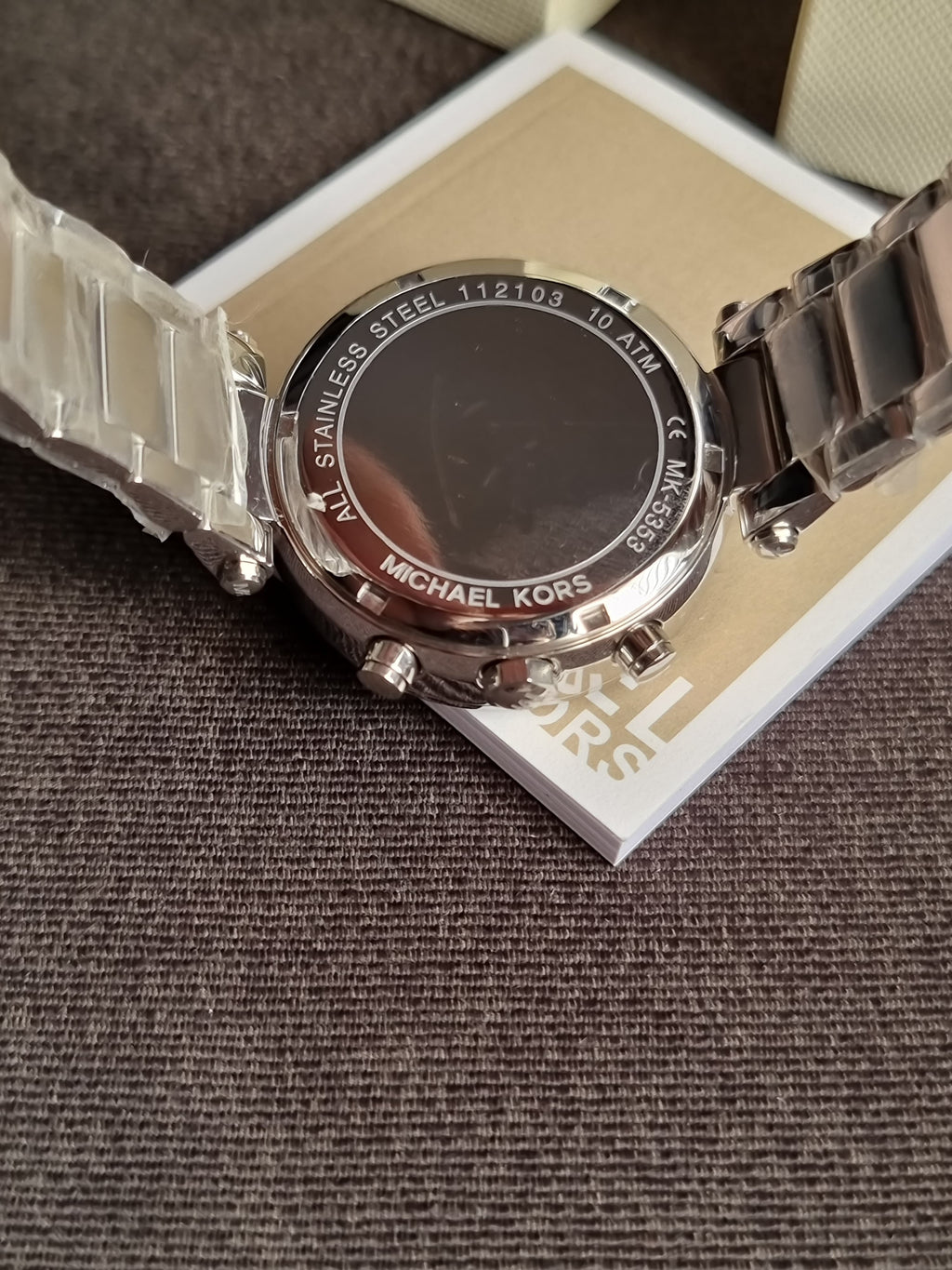 Michael Kors Women’s Quartz Stainless Steel Silver Dial 39mm Watch MK5353