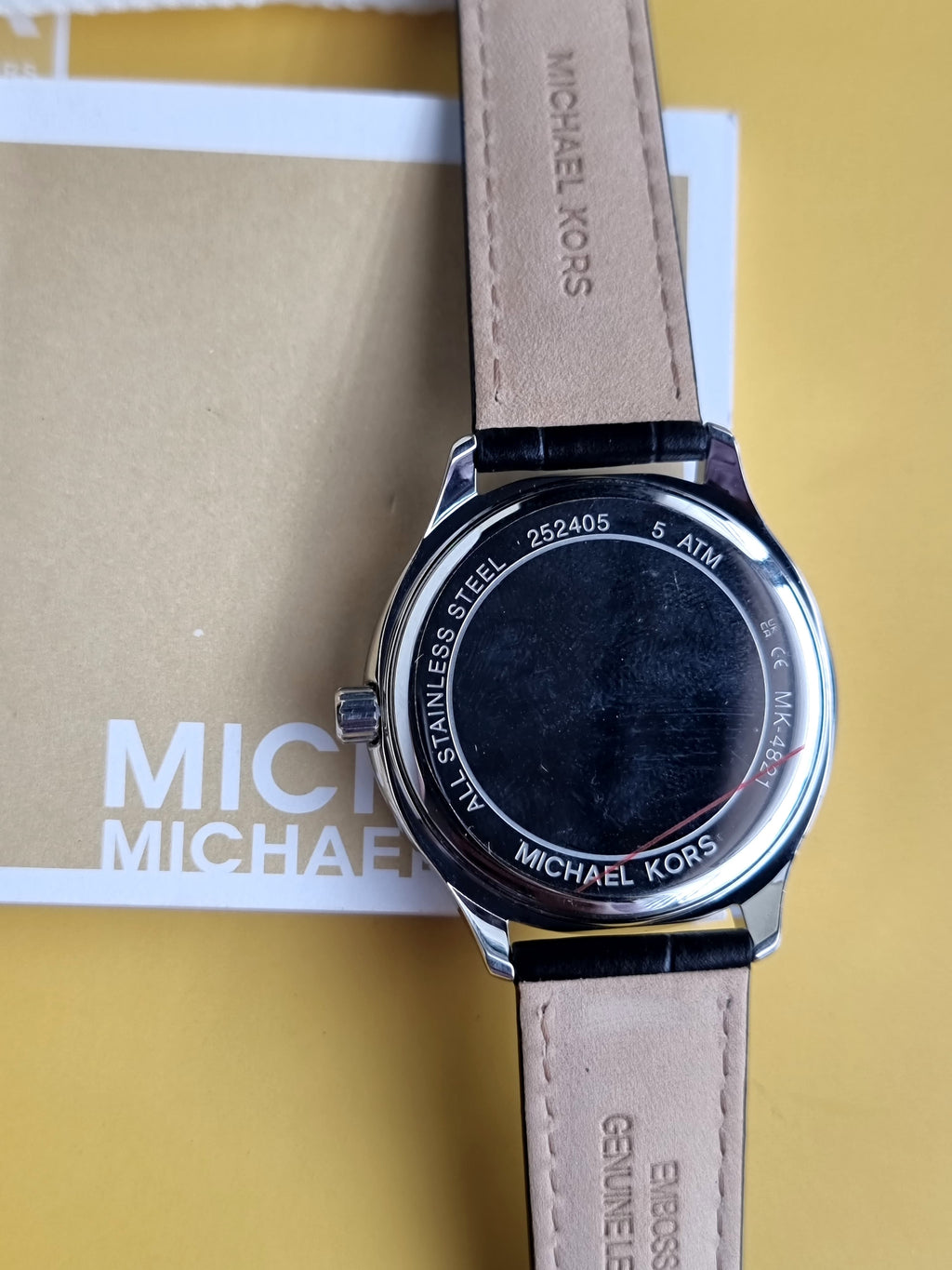 Michael Kors Sage Pave Silver-Tone and Crocodile Embossed Leather 38mm Watch MK4821