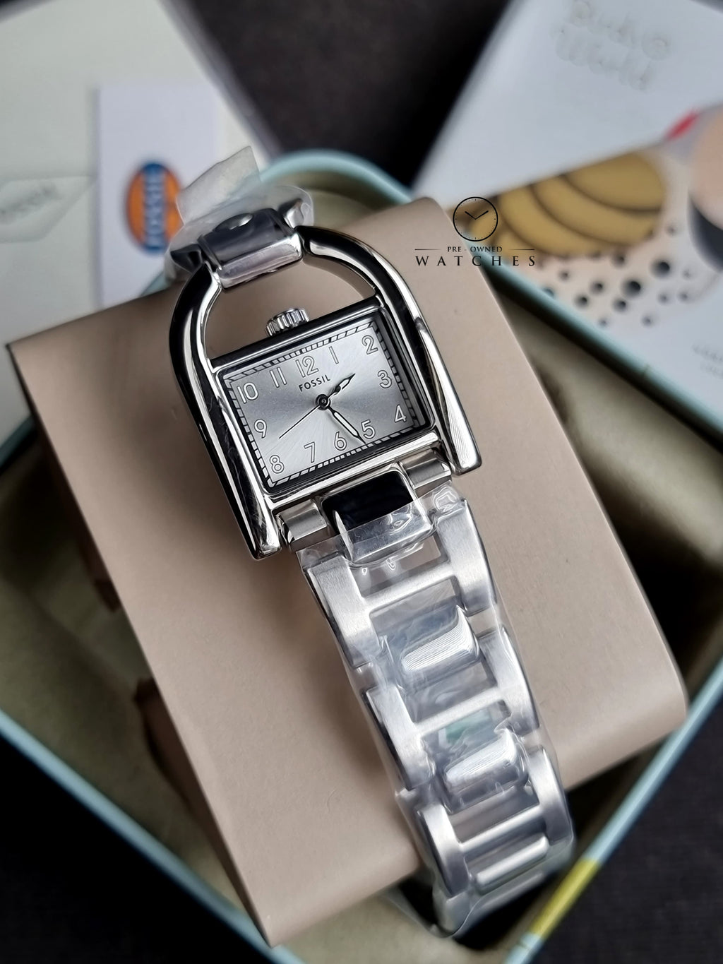Fossil Harwell Stainless Steel Silver Dial Women’s Watch ES5326