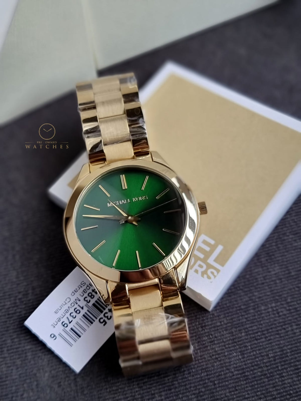 Michael Kors Women’s Quartz Stainless Steel Green Dial 42mm Watch MK3435