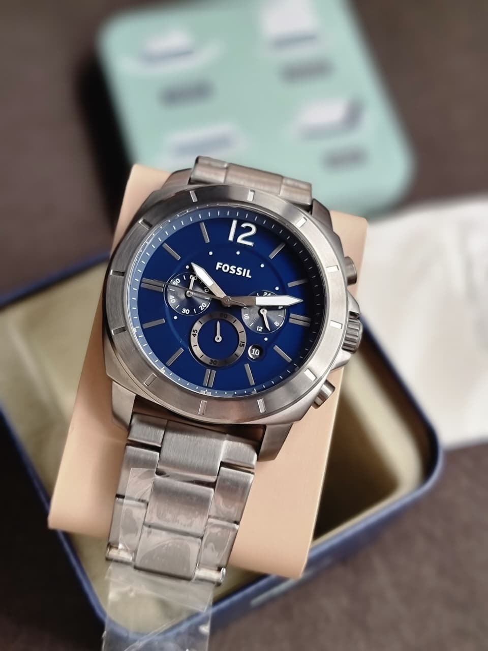 Fossil Privateer Chronograph Smoke 48mm Stainless Steel Watch - BQ2758