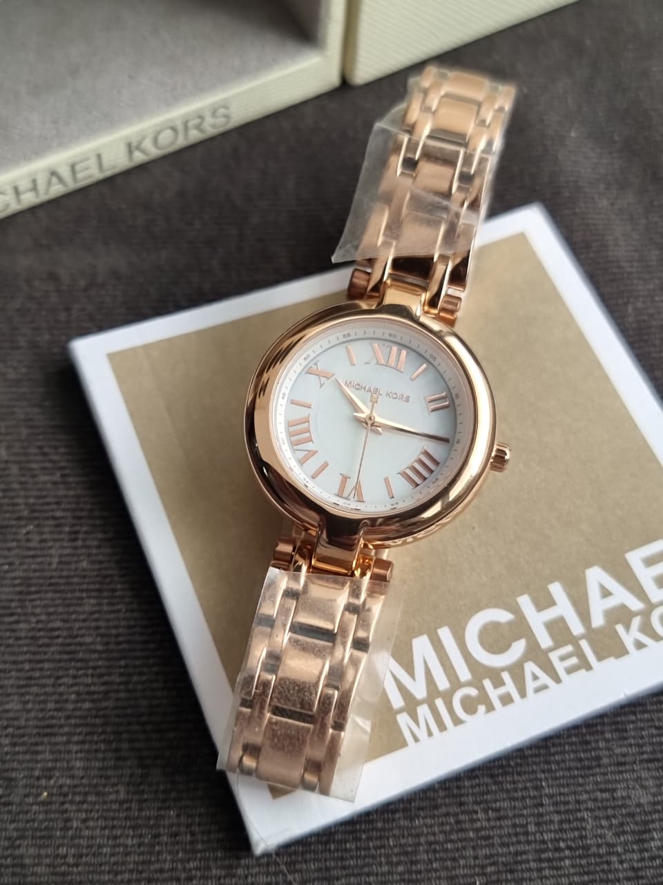 Michael Kors Laney White Mother-Of-Pearl Dial Women 30mm MK4893