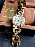 Michael Kors Women’s Quartz Stainless Steel Gold Dial 38mm Watch MK3150