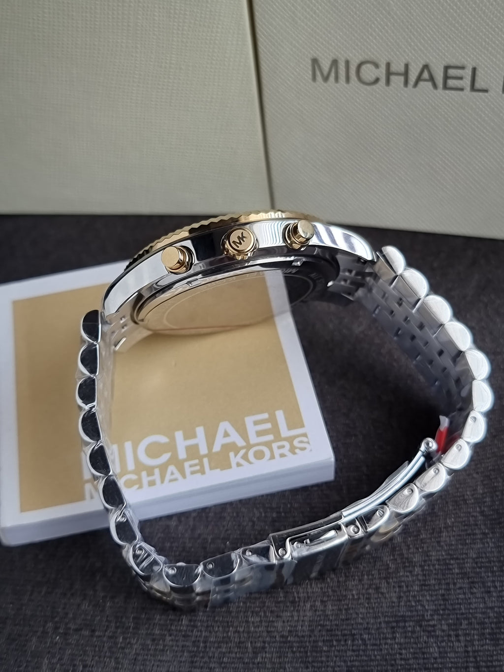 Michael Kors Men’s Chronograph Stainless Steel 44mm Watch MK8344(without tag)
