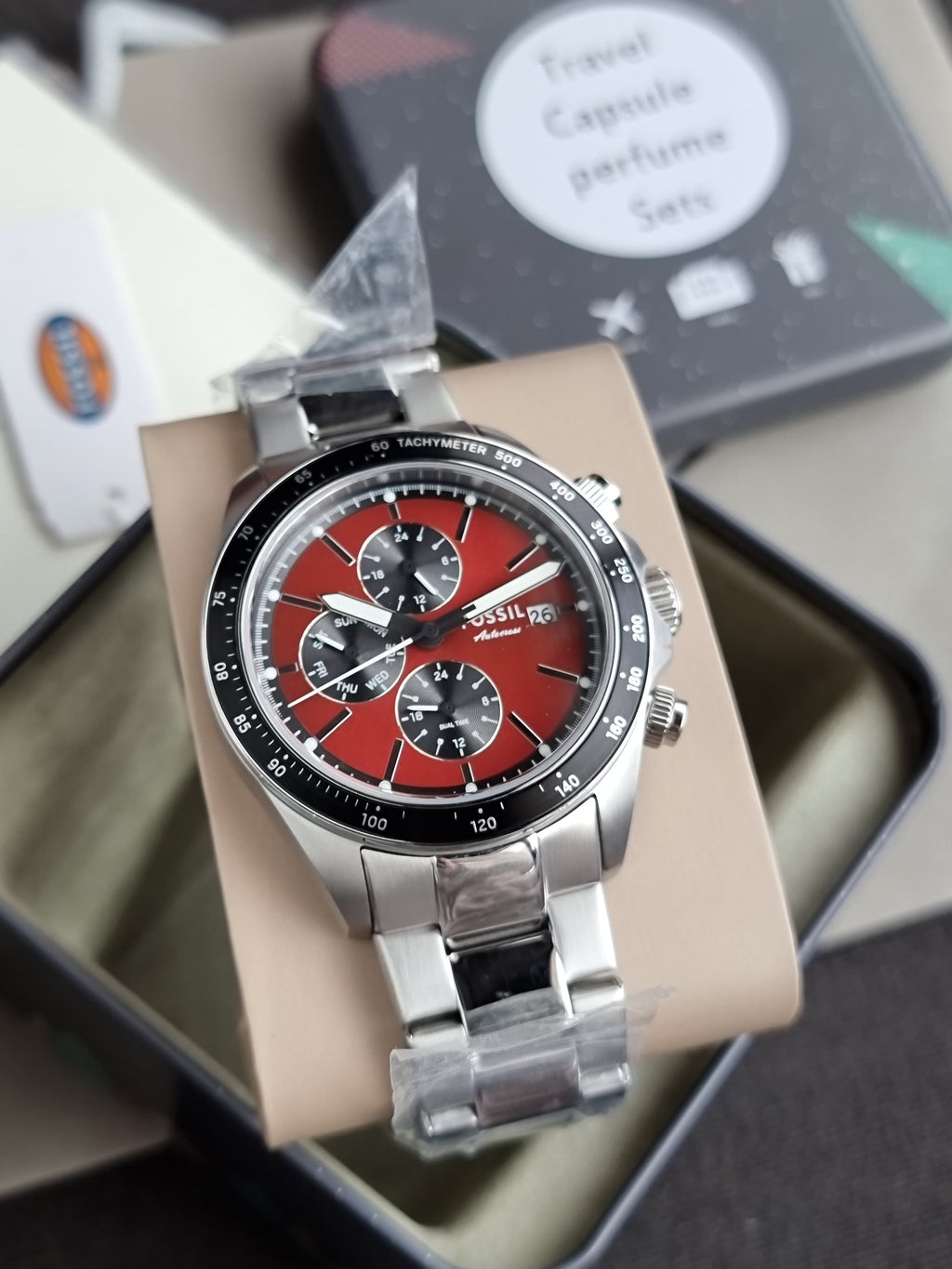 Fossil Men's Autocross 42mm Quartz Watch BQ2895