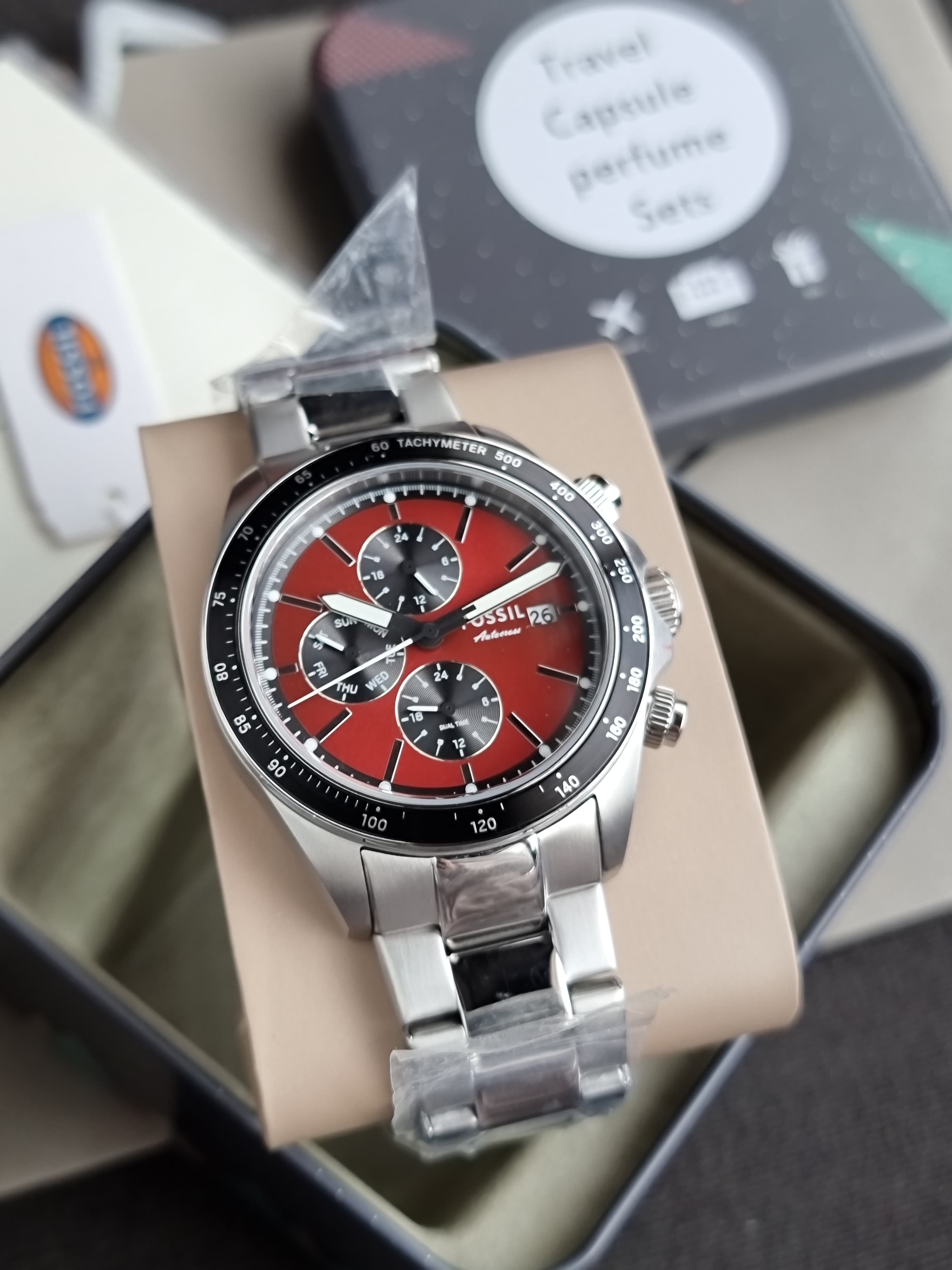 Fossil Men's Autocross 42mm Quartz Watch BQ2895
