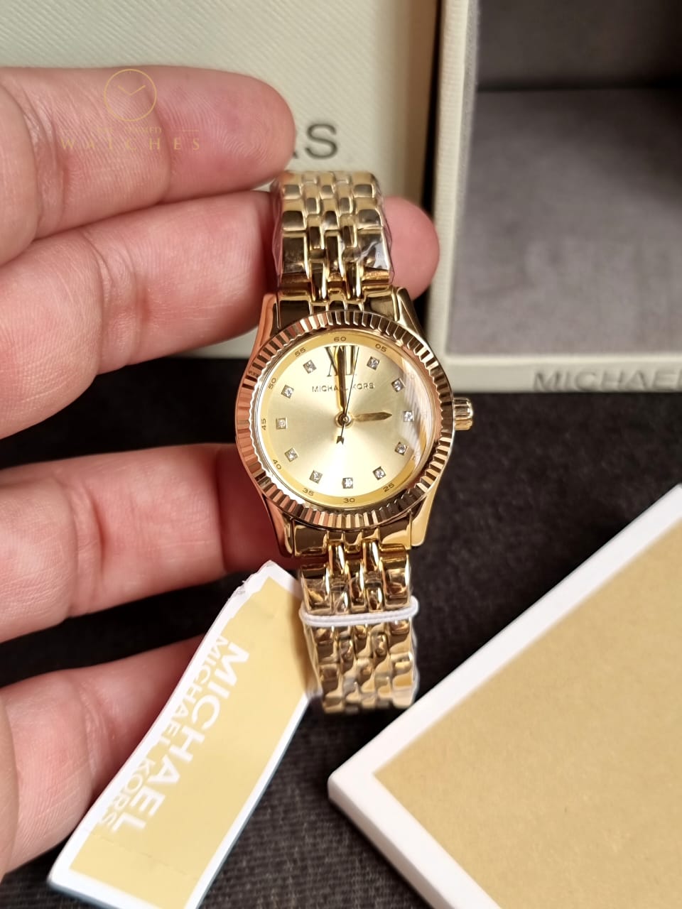 Michael Kors Lexington Three-Hand Gold-Tone MK4741 Stainless Steel Watch