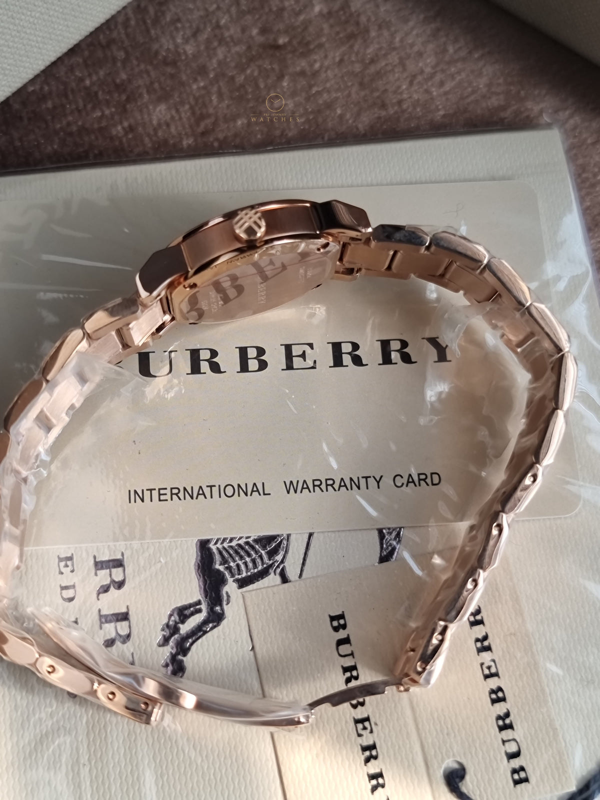 Burberry The City Rose gold Stainless Steel White Dial Quartz Watch for Ladies - BU9204