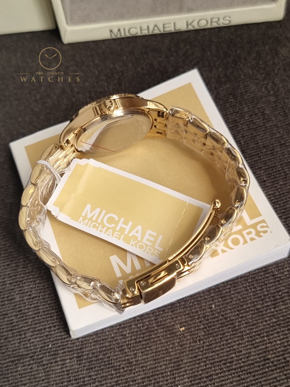 Michael Kors Lexington Three-Hand Gold-Tone MK4741 Stainless Steel Watch