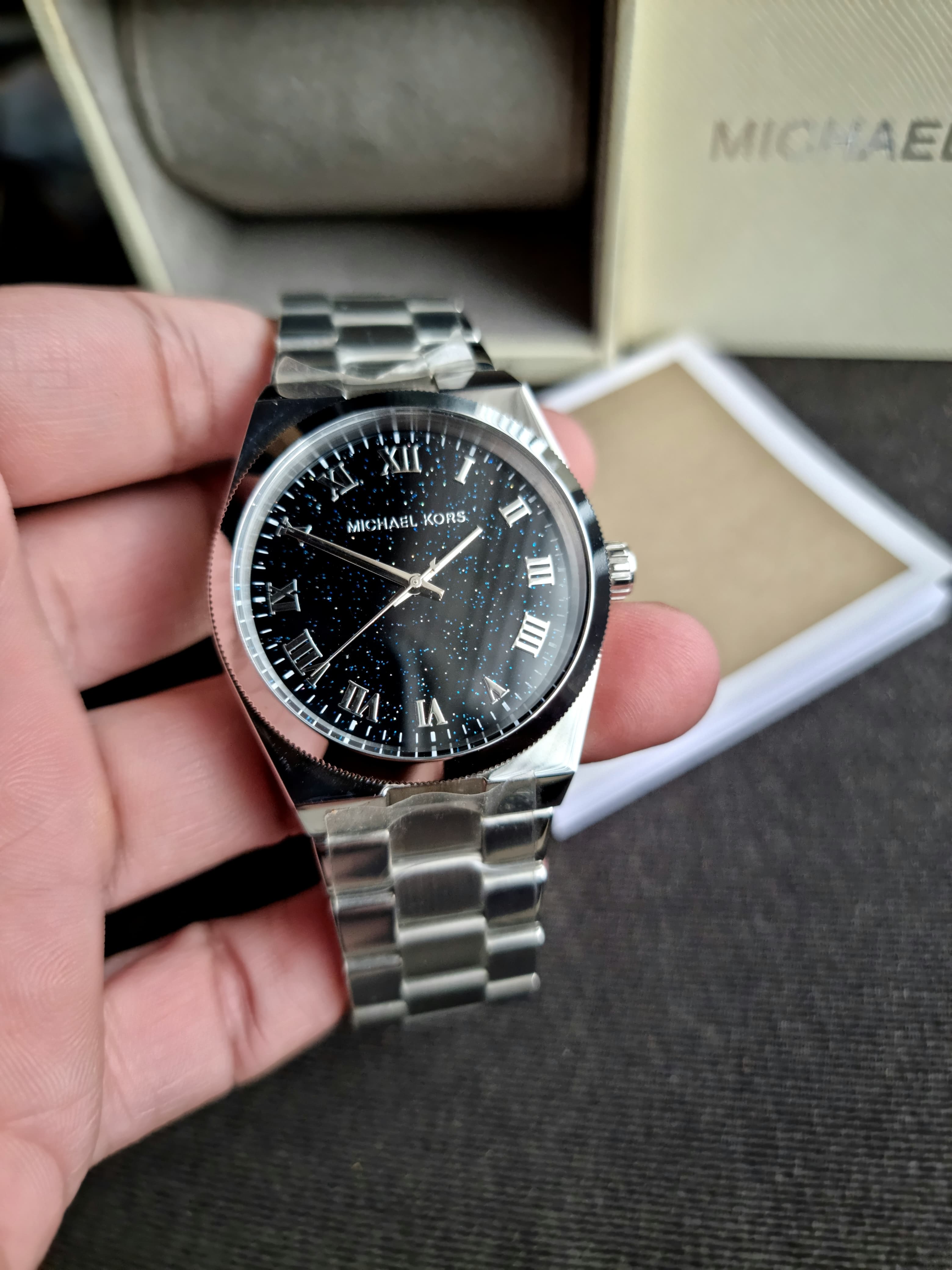 Michael Kors Channing Midnight 38mm Blue Dial Ladies Watch
MK6113