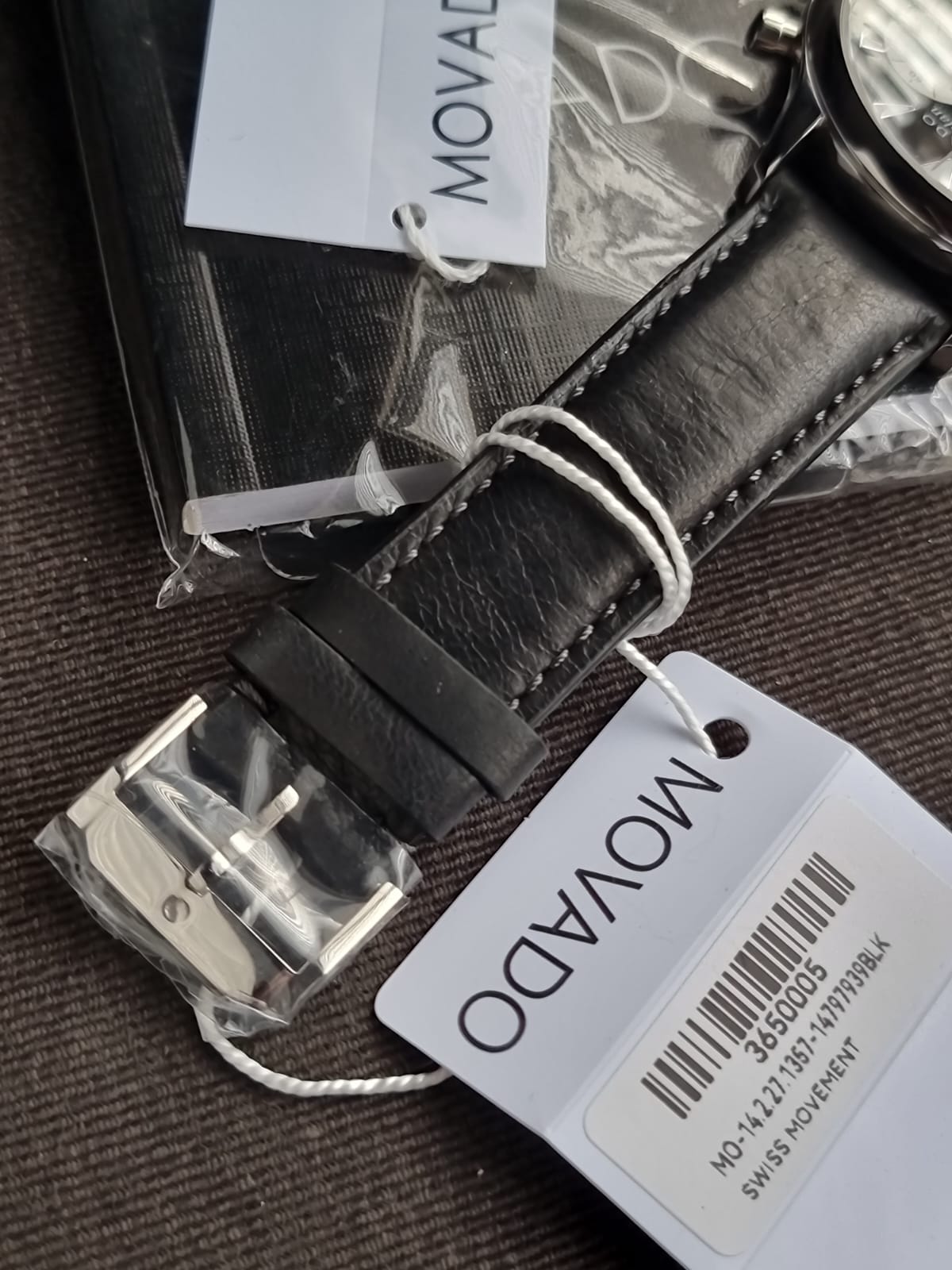 MOVADO Heritage Chronograph Black Dial Men's Watch 3650005