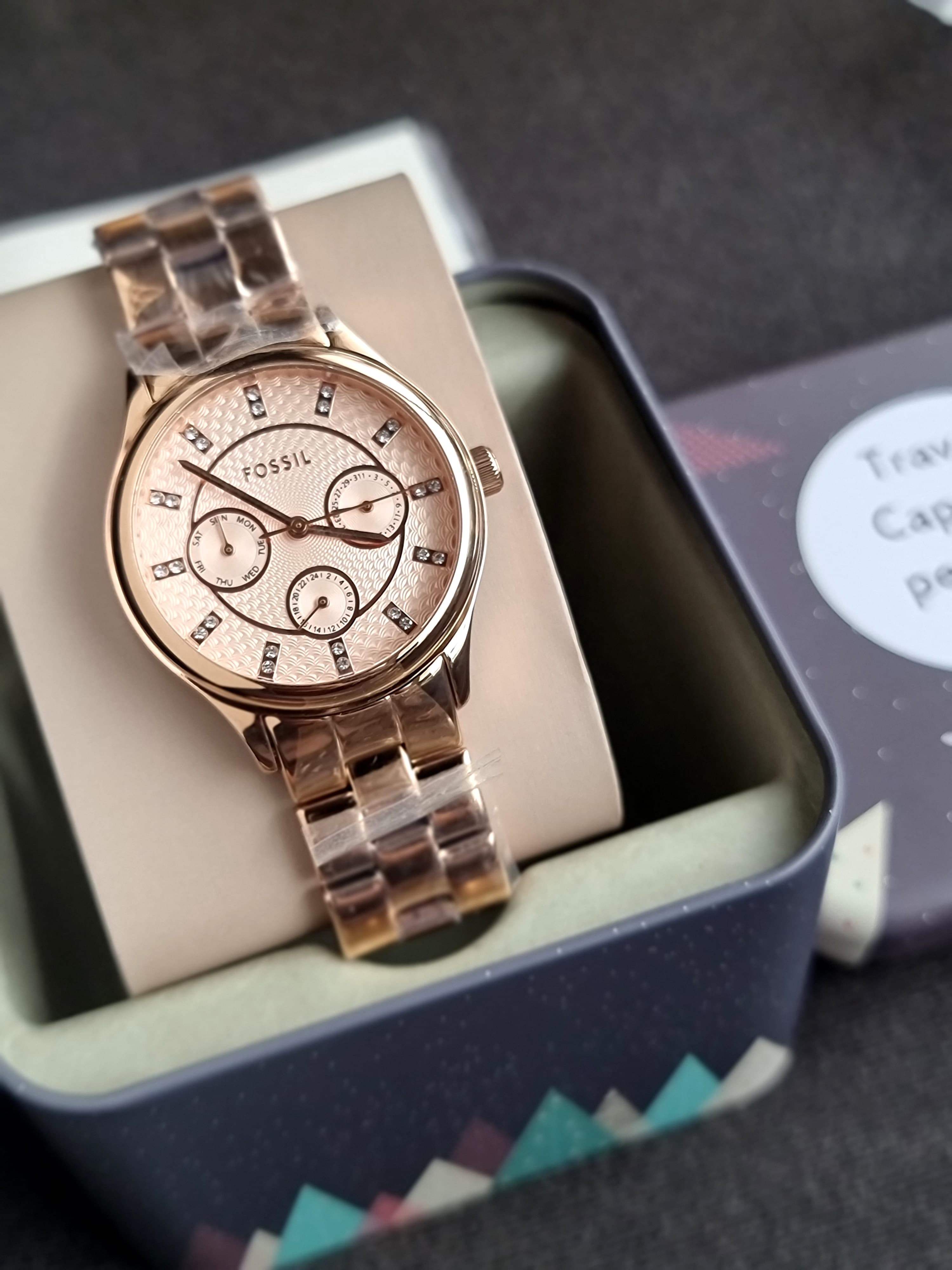 Fossil Modern Sophisticate Multifunction Rose Gold-Tone36mm Stainless Steel Watch - BQ1561