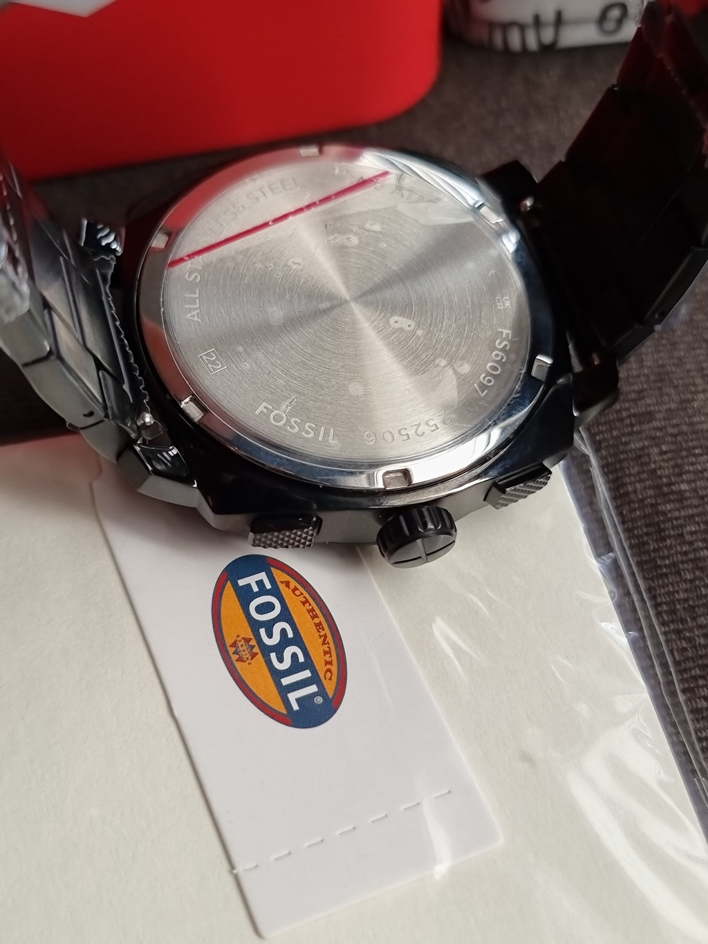 Fossil Machine Chronograph Black 44mm Stainless Steel Watch - FS6097