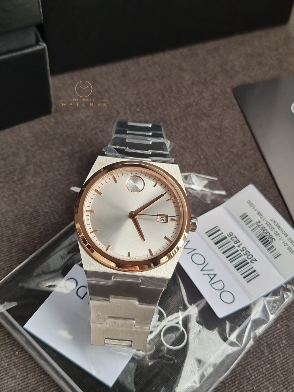 Movado Bold Quest 40mm White Dial Two-Tone Stainless Steel Men's Watch 3600972
