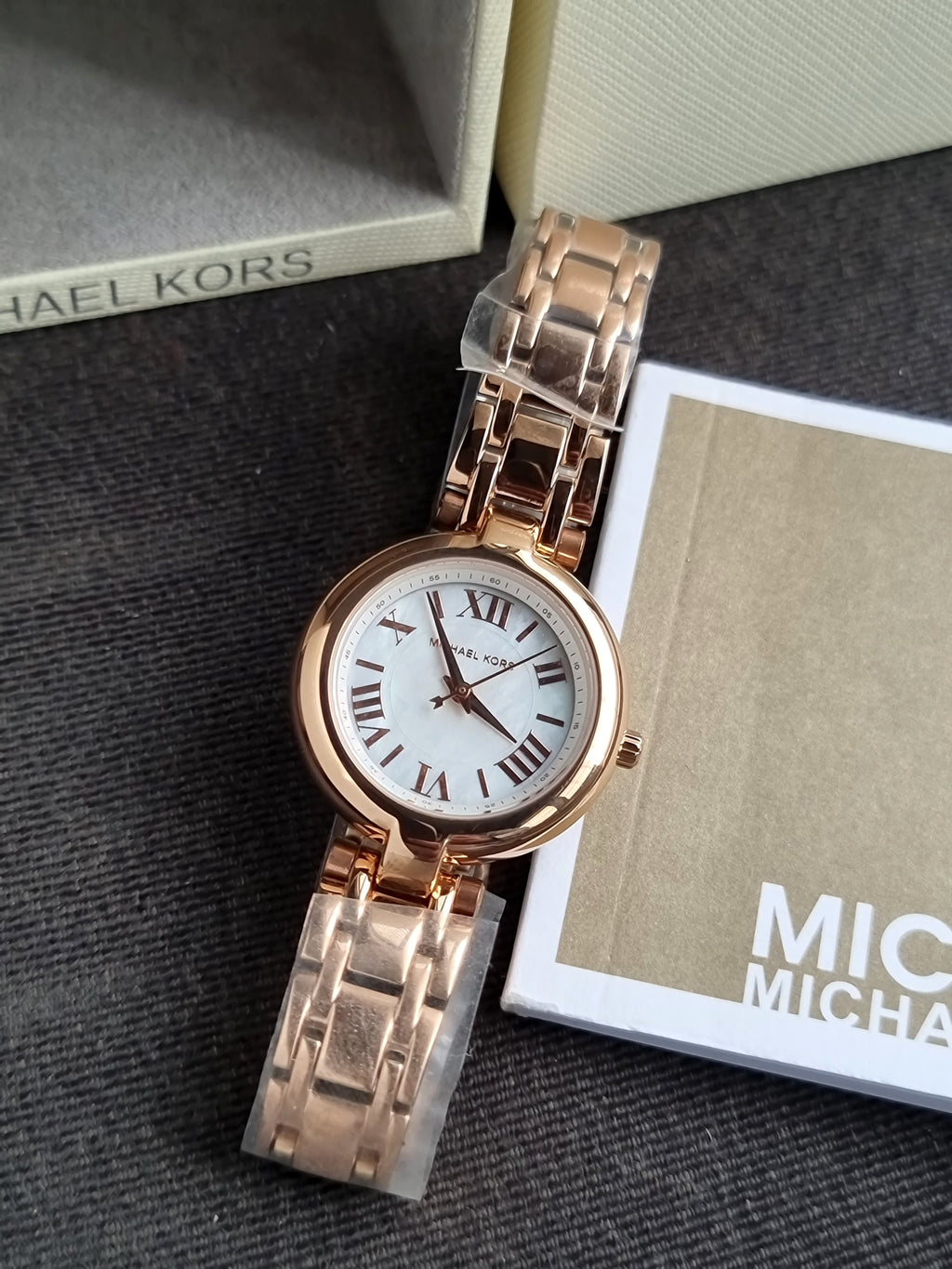 Michael Kors Laney White Mother-Of-Pearl Dial Women 30mm MK4893