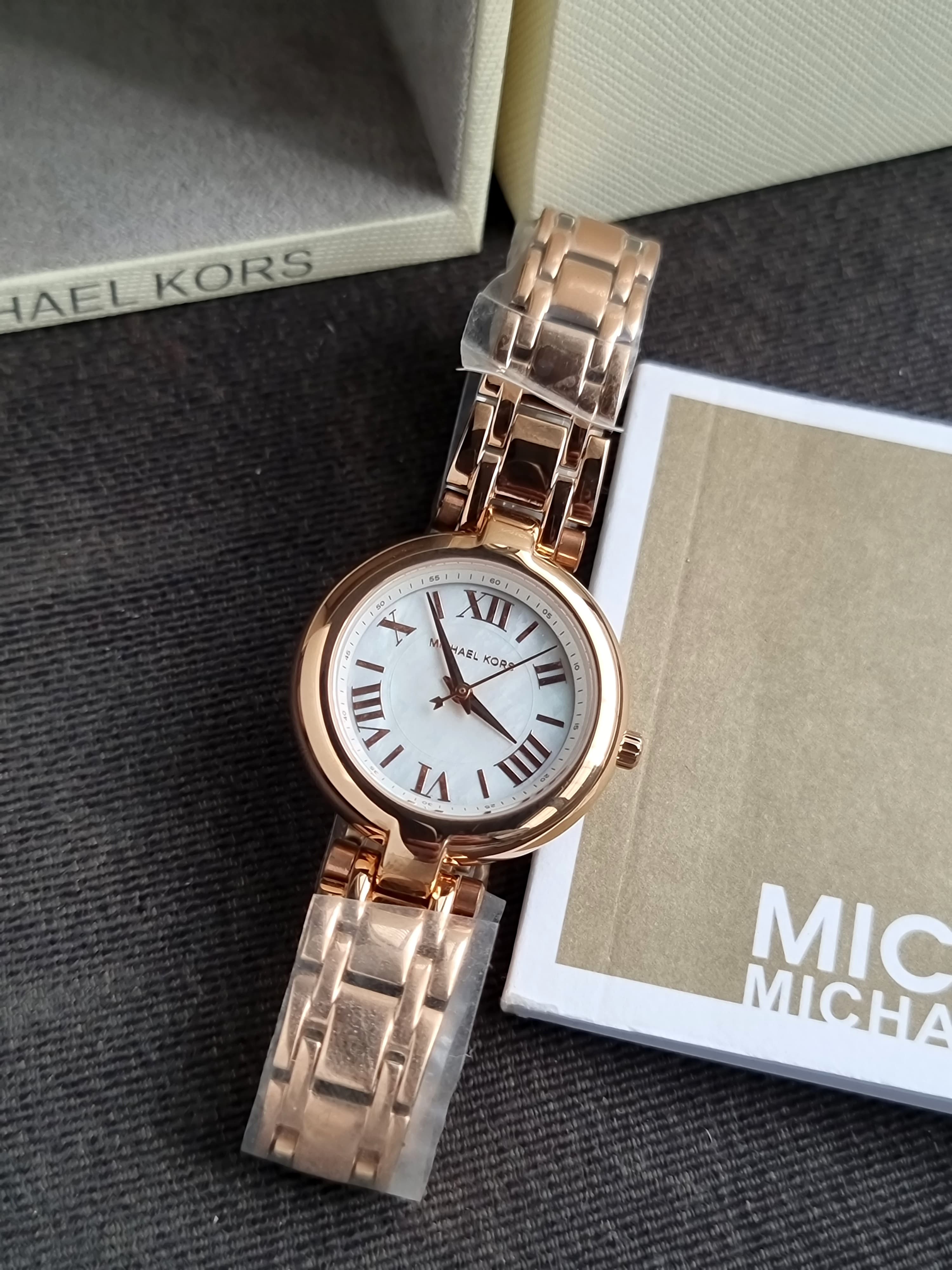 Michael Kors Laney White Mother-Of-Pearl Dial Women 30mm MK4893