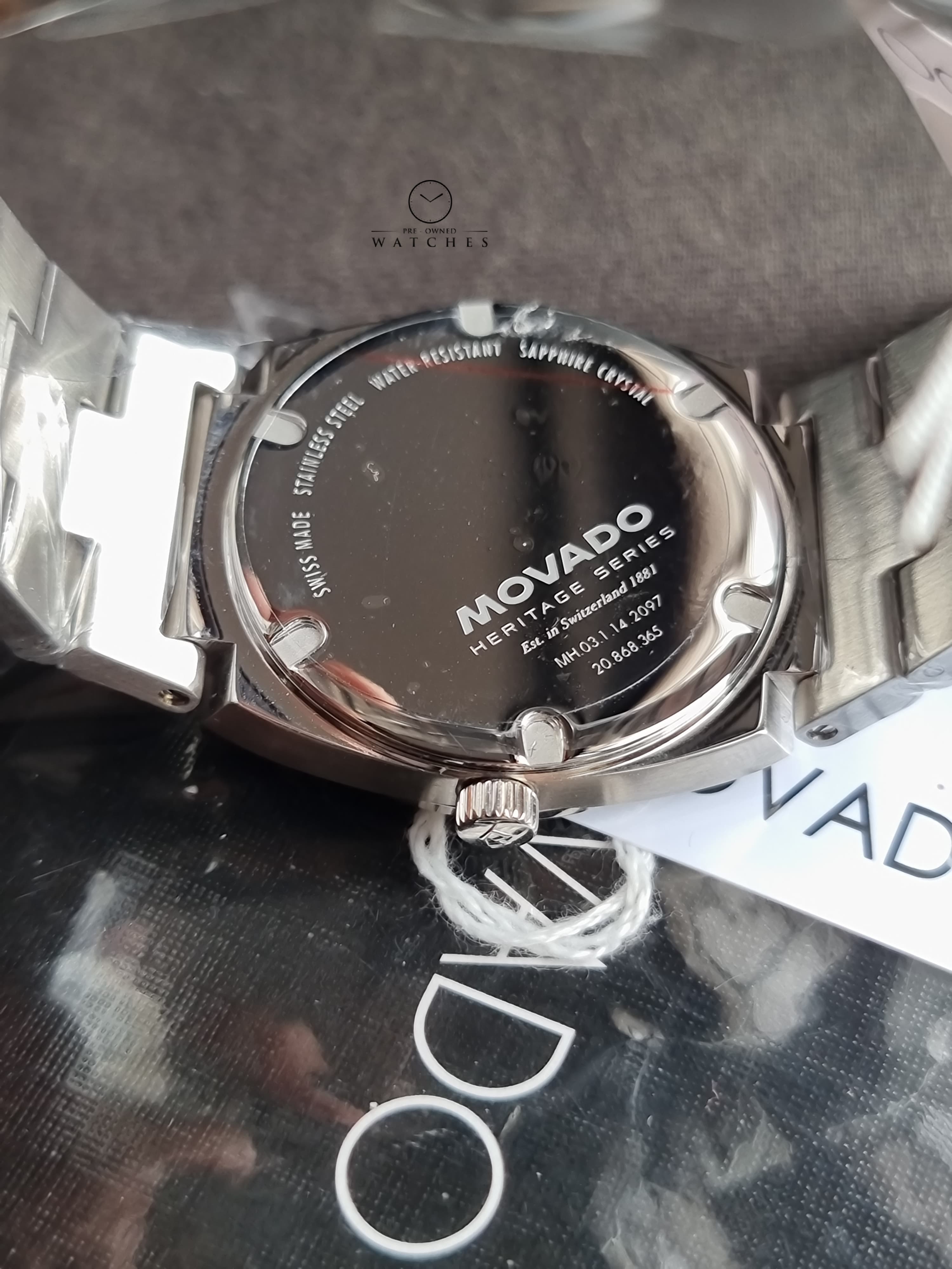 Movado Heritage Series 3650215 Ondoplan 36mm Men's Watch