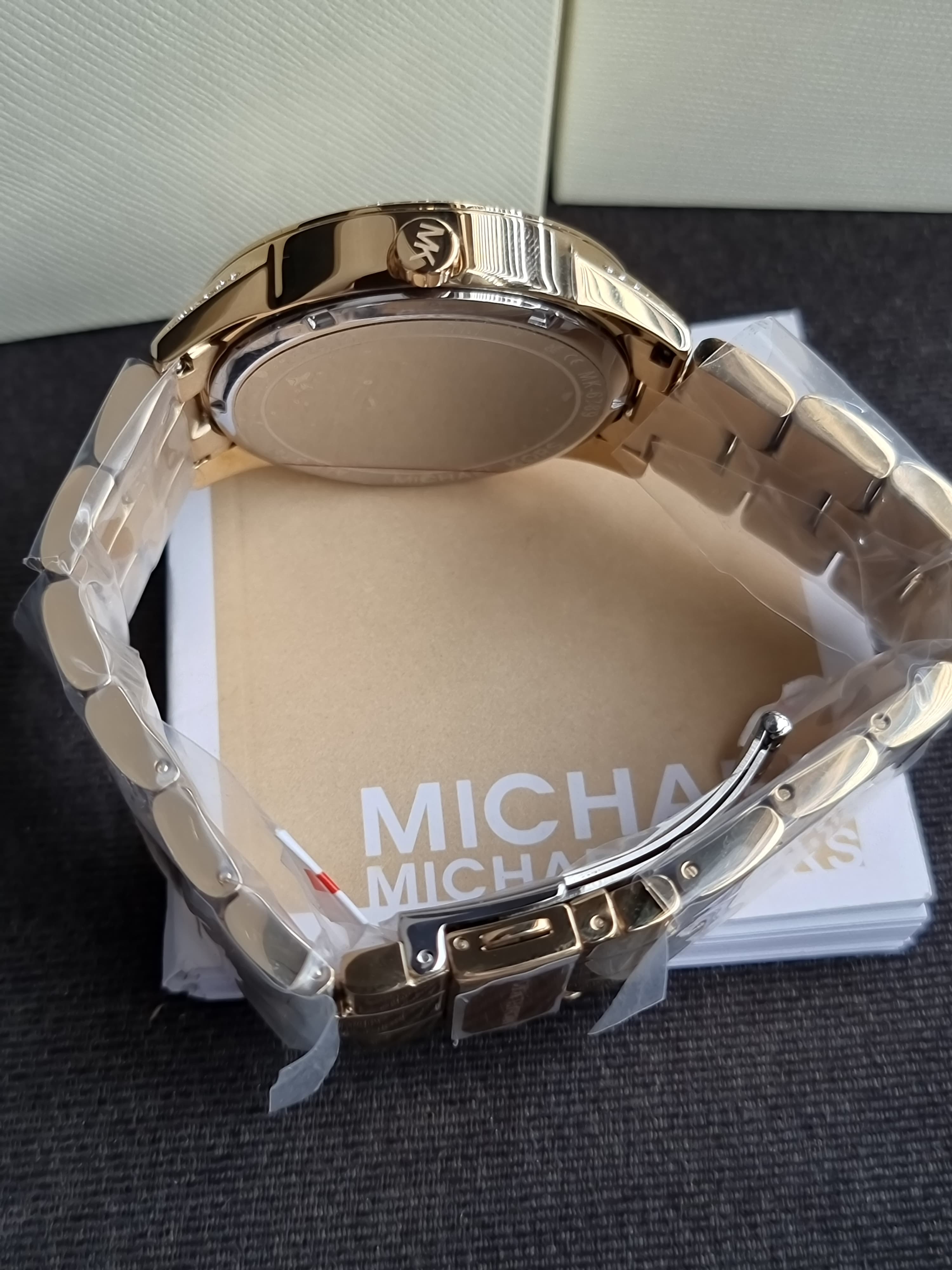 Michael Kors MK6789 Bradshaw Gold Tone Stainless Steel Pave Glitz Women's 42mm Bracelet Watch